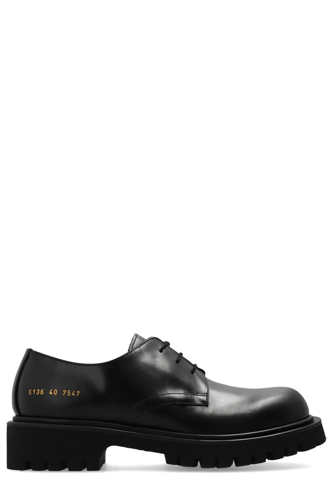 Logo Printed Derby Shoes