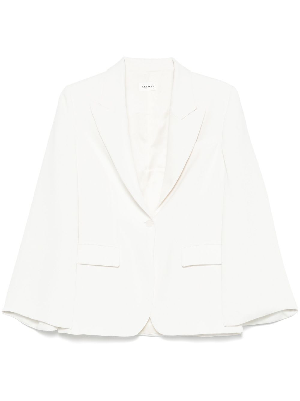 P.a.r.o.s.h Parosh Single-breasted Blazer Jacket In White