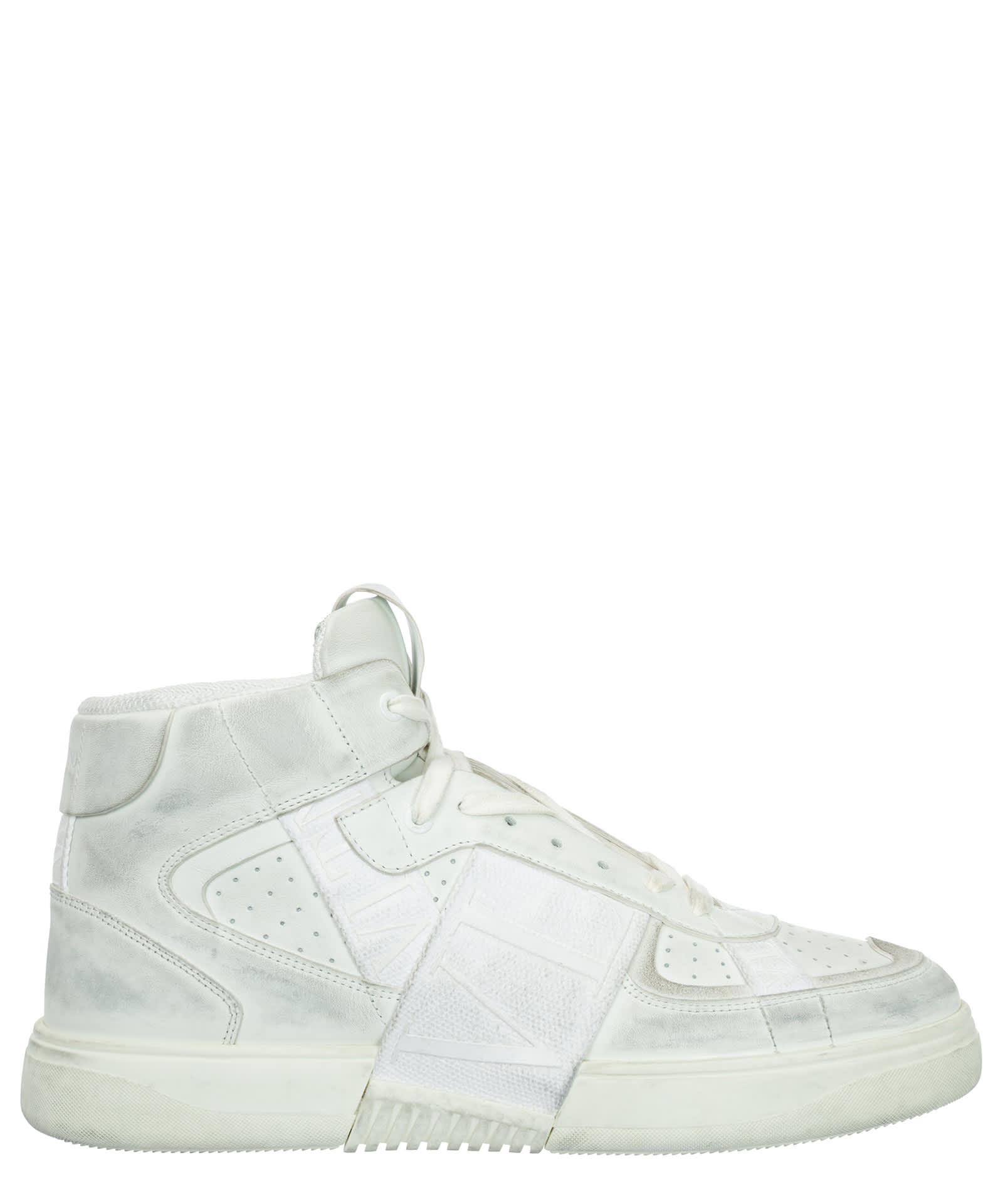 Valentino Vl7n Leather High-top Sneakers