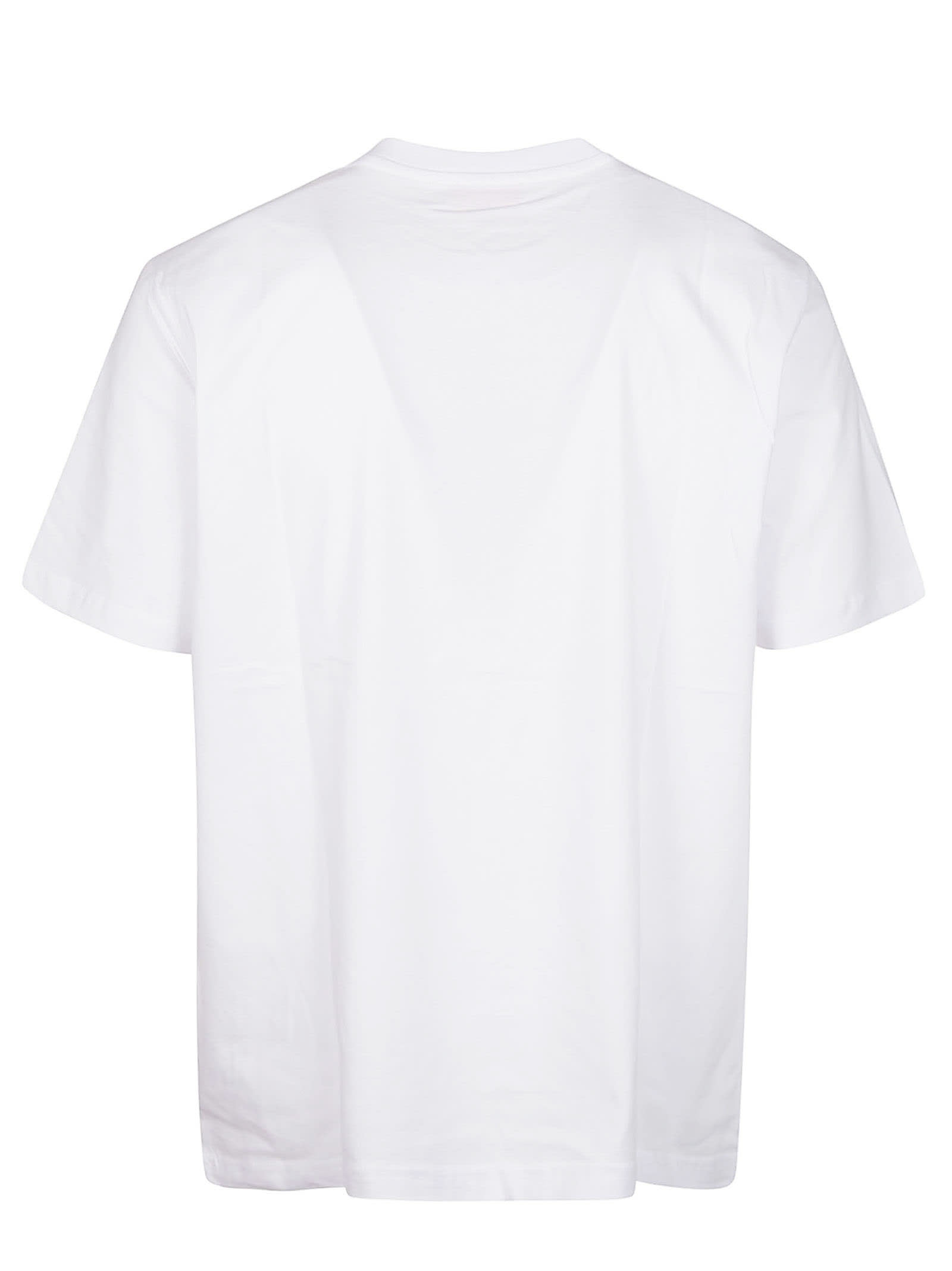 Shop Diesel T-just Micro-div T-shirt In White