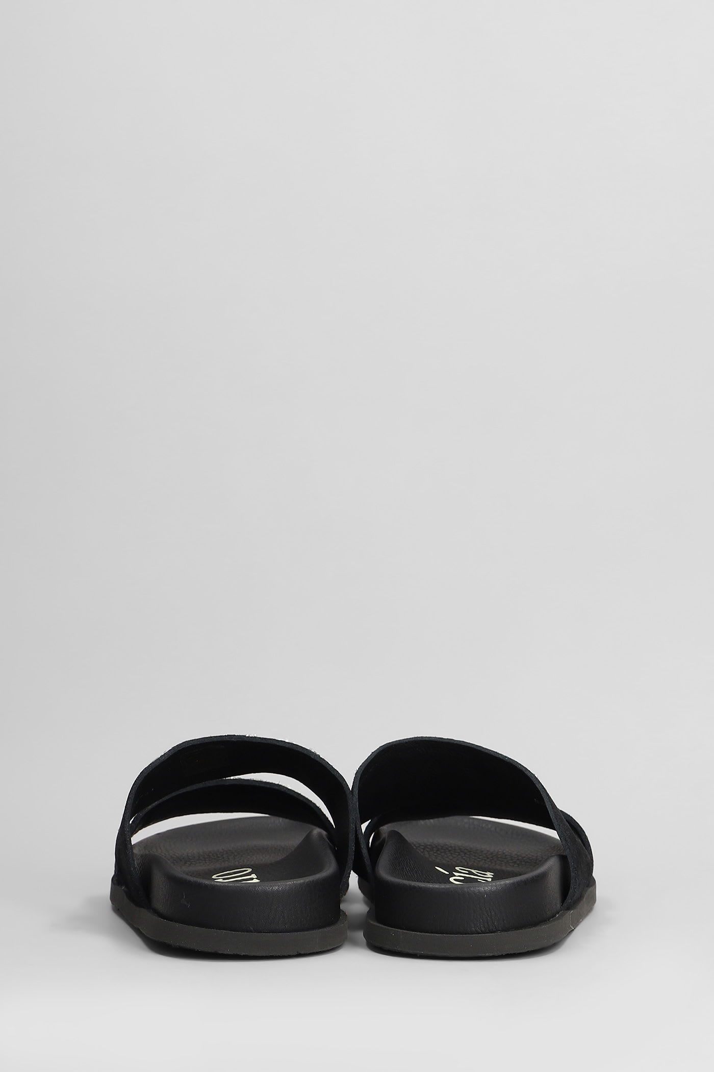 Pedro Garcia Dilys Flats In Black Suede