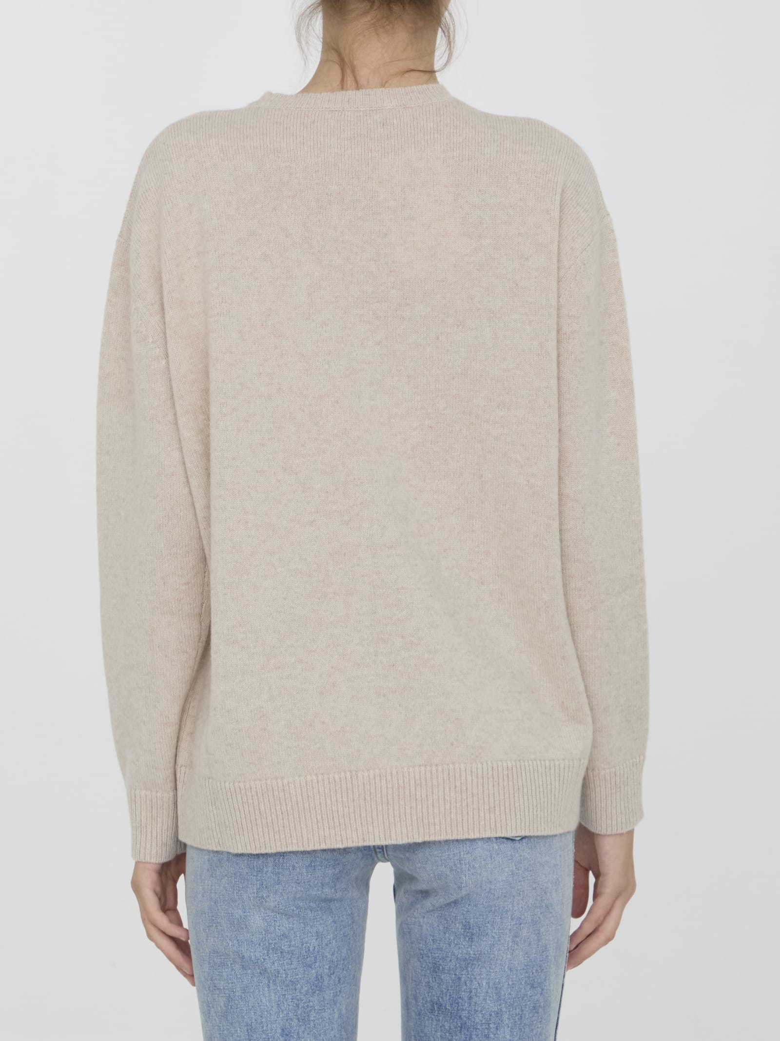 Shop Max Mara Plata Sweater In Beige