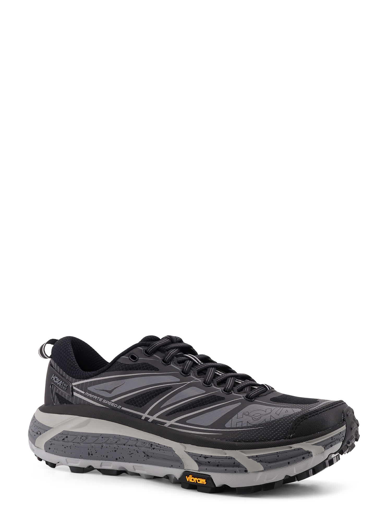 Hoka Mafate Speed 2 Black/grey Trainer In Black
