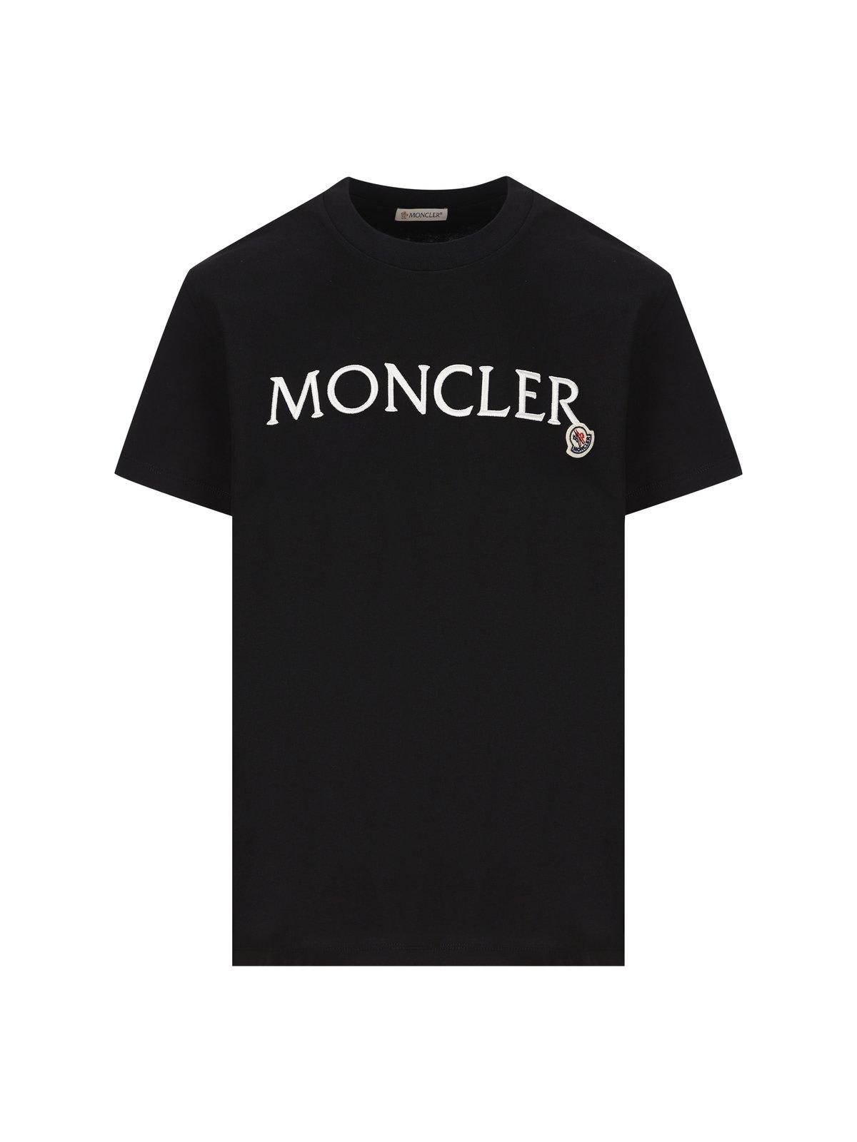 Moncler Cotton T-shirt In Black