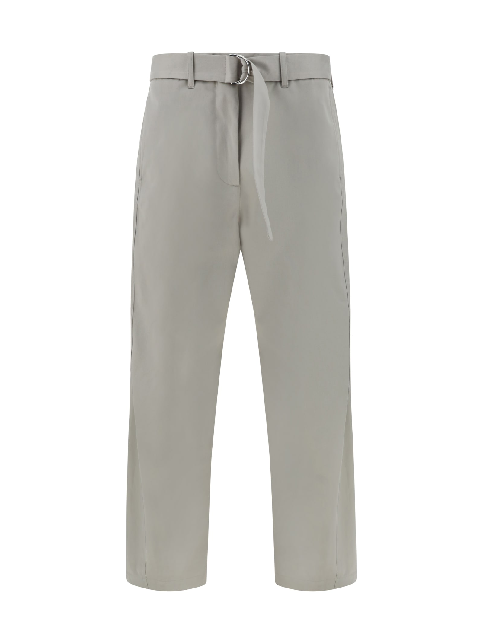 Shop Msgm Pants In Grey