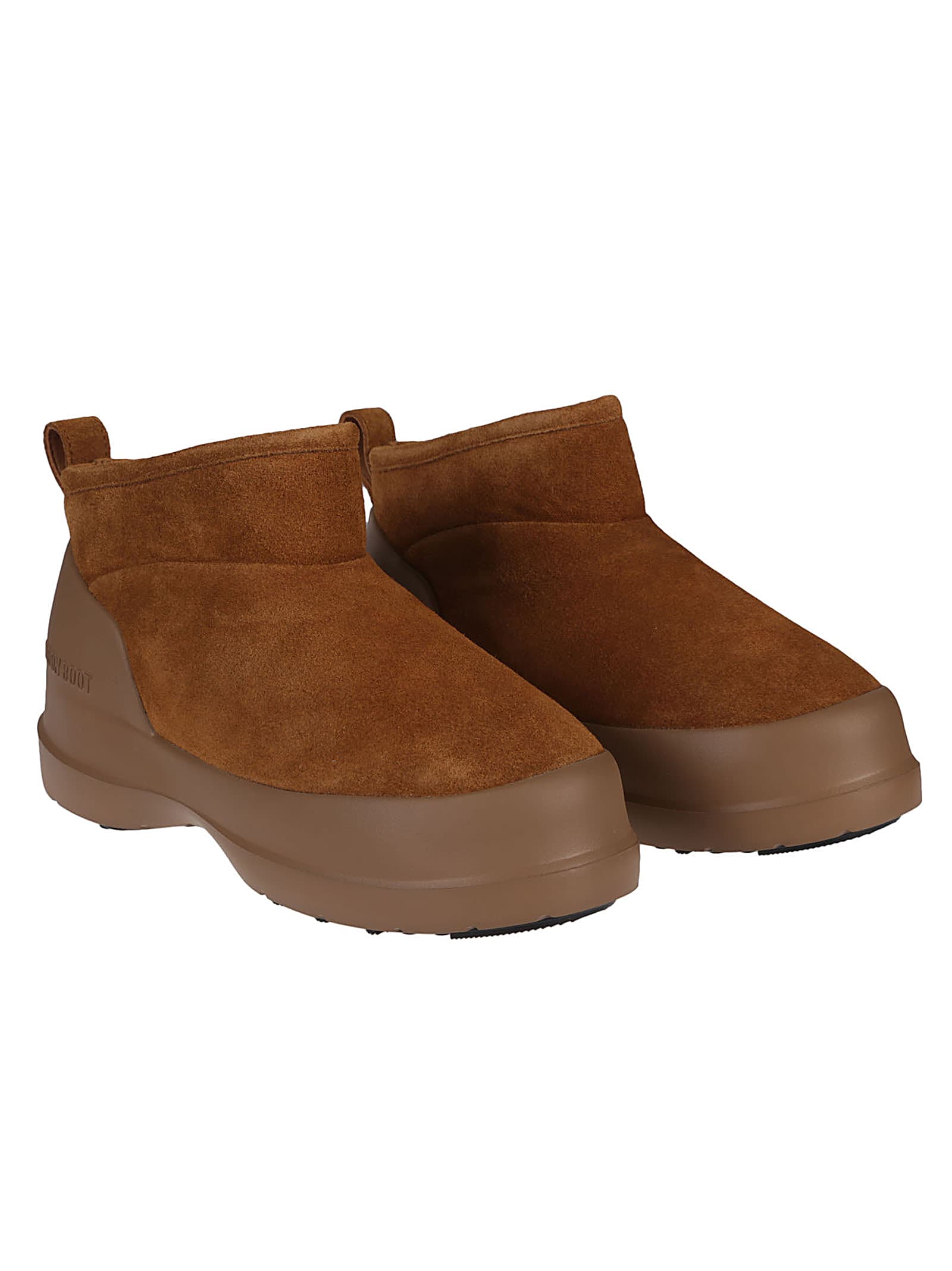 Shop Moon Boot Luna Low Boots In Cognac