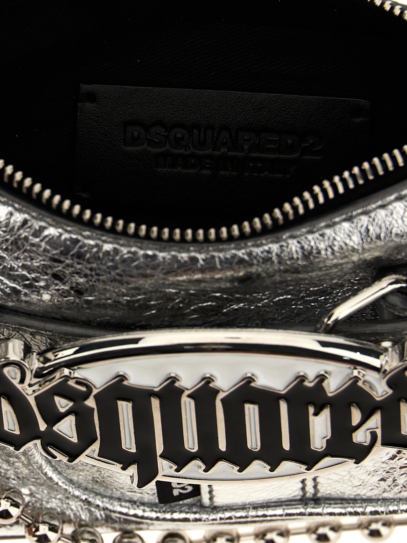 Shop Dsquared2 Gothic  Clutch In Silver