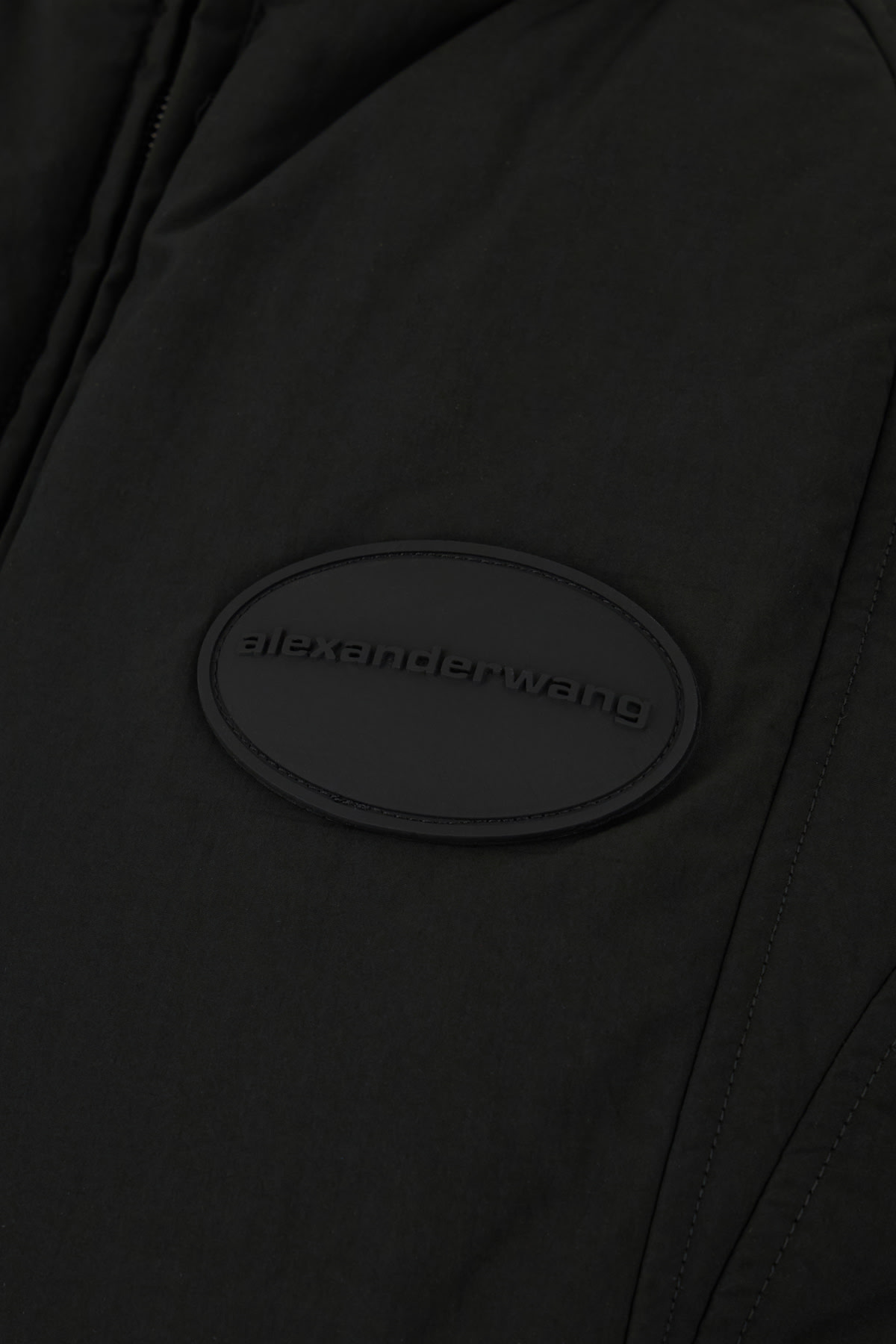 Alexander Wang Black Polyester Blend Sleeveless Down Jacket In Multi