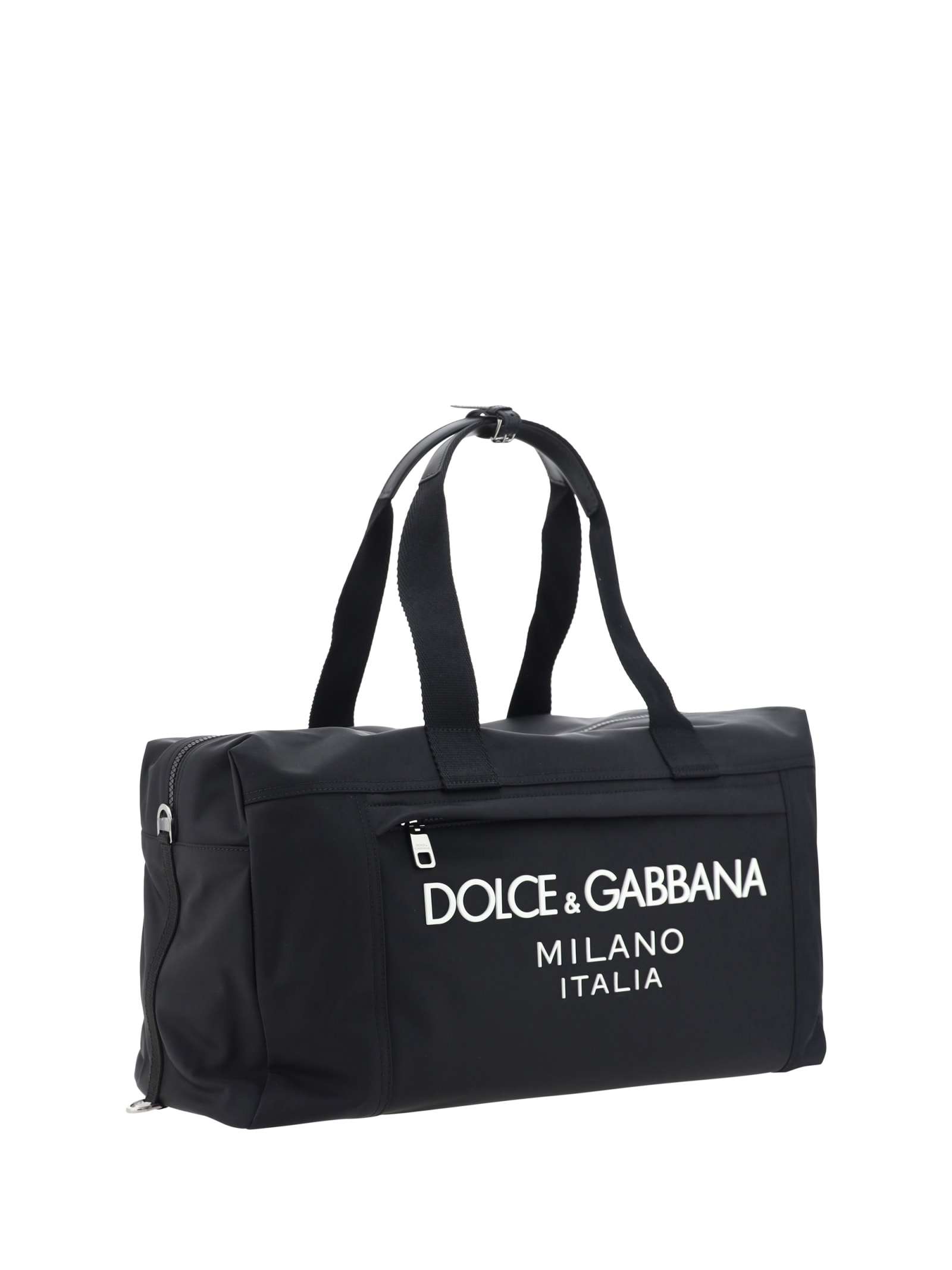 Shop Dolce & Gabbana Travel Bag In Nero/nero