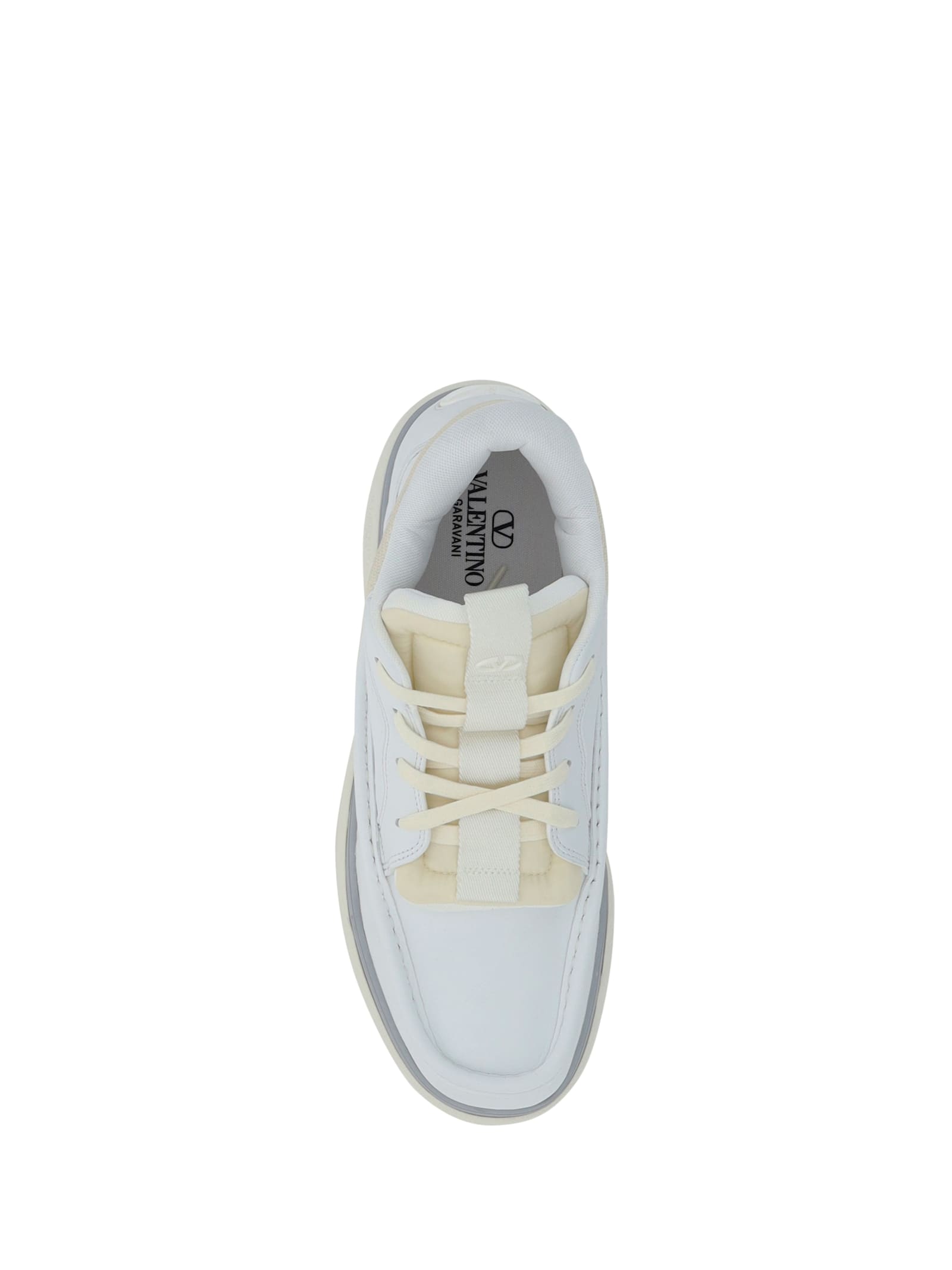 Shop Valentino Sneakers In Bianco/l Ivory N-l Iv N-l Iv N/b