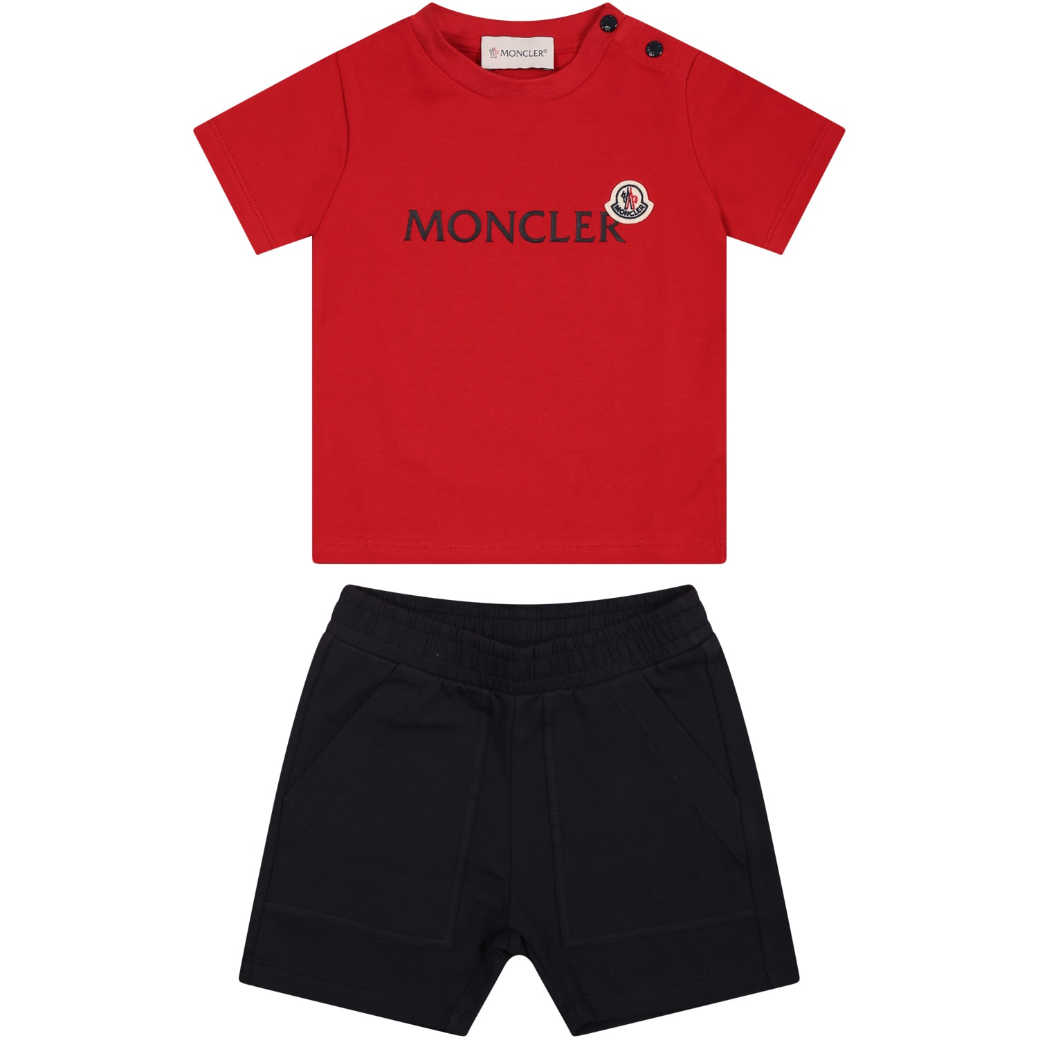 Moncler Kids' Multicolor Tracksuit For Baby Boy