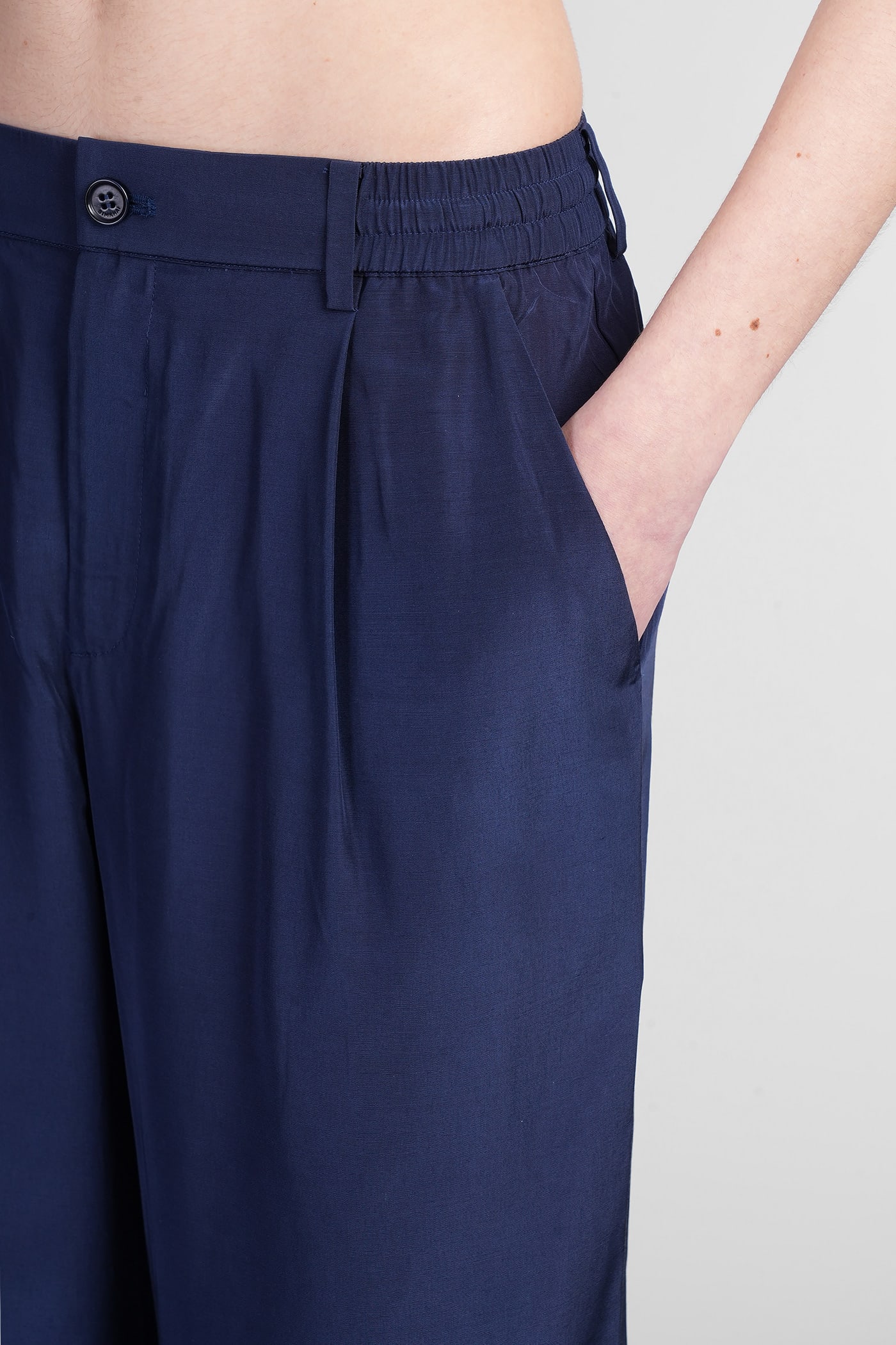 Simkhai Sydnie Pants In Blue Acetate In Blue