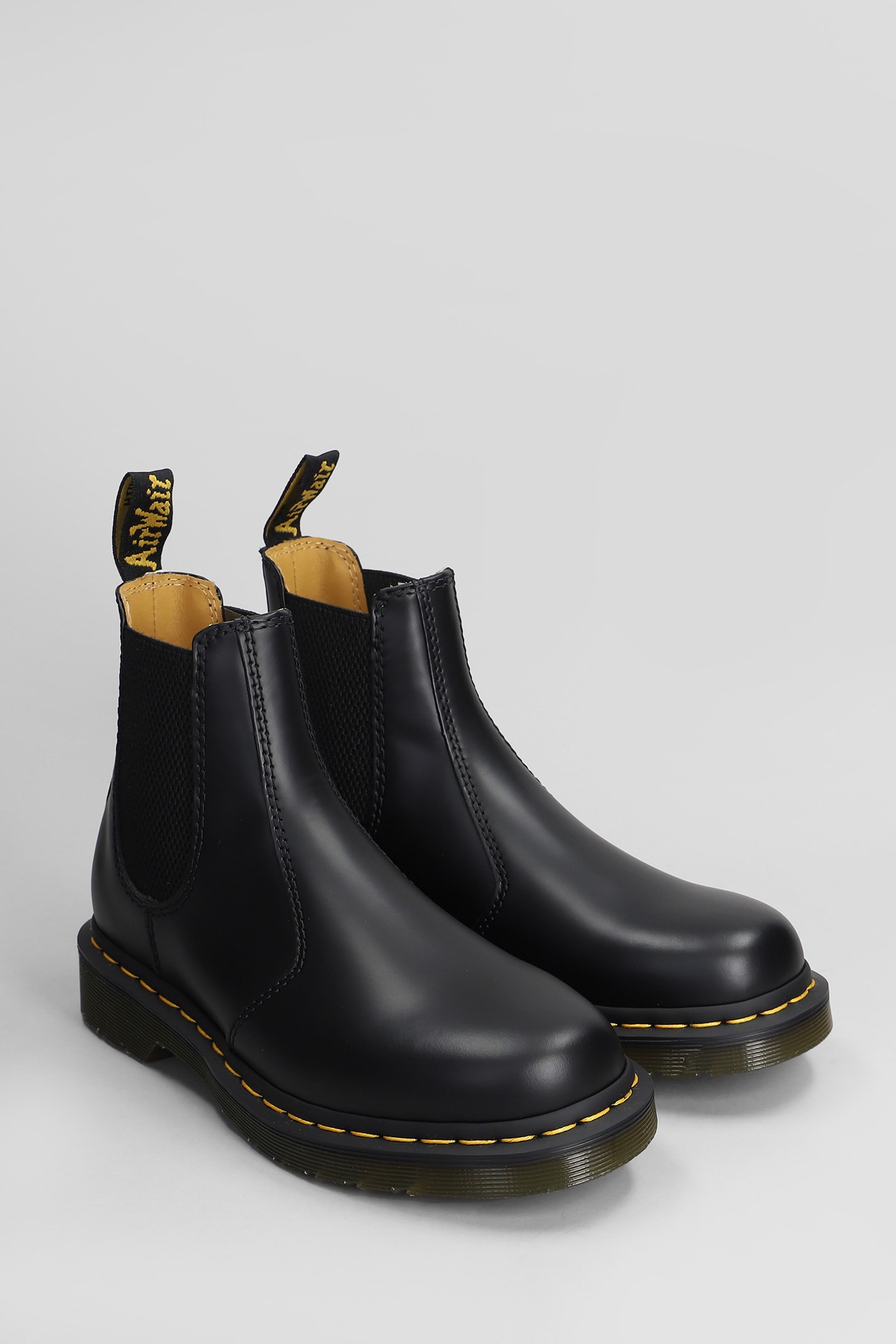 Shop Dr. Martens' 2976 Ys Combat Boots In Black Leather