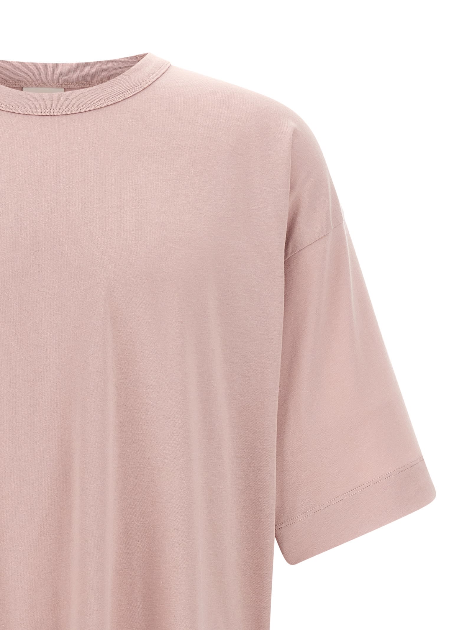 Dries Van Noten Plain Design Round Neck Short Sleeves T-shirt In Pink