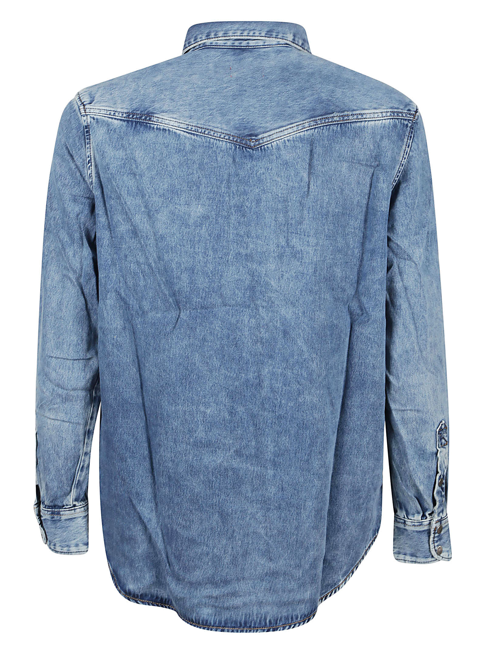 Shop Diesel D-ocean Shirt In Blu