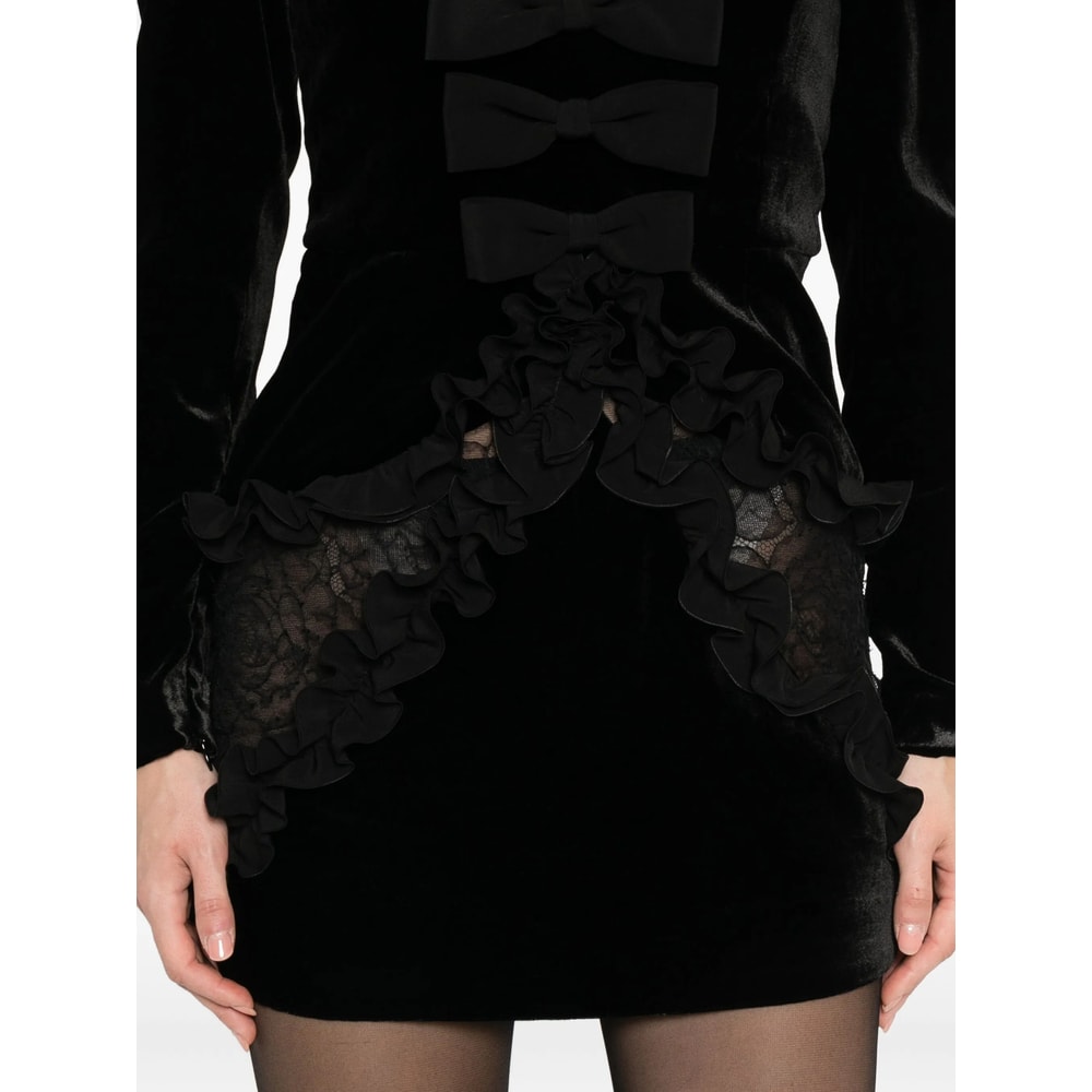 Alessandra Rich Dresses Black In Black