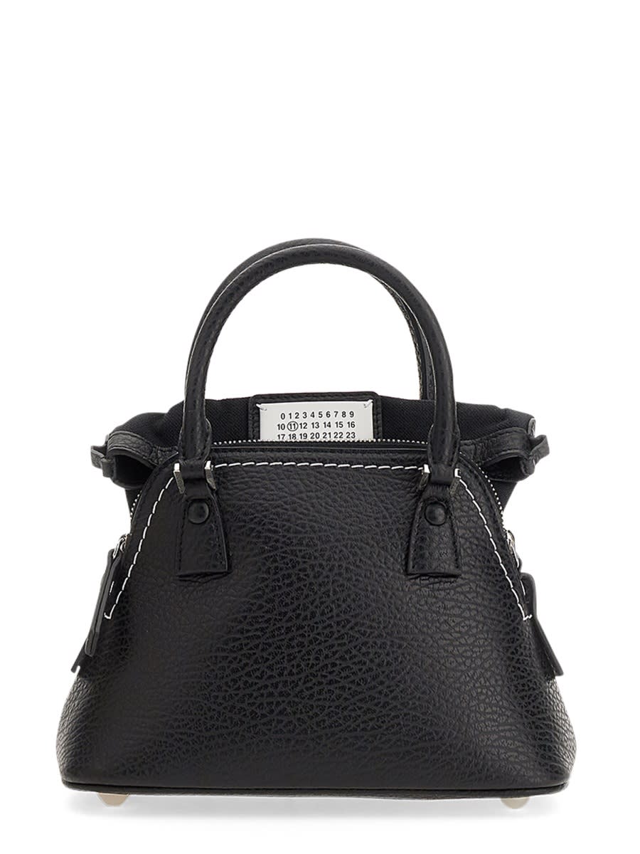 Shop Maison Margiela 5ac Micro Bag In Black