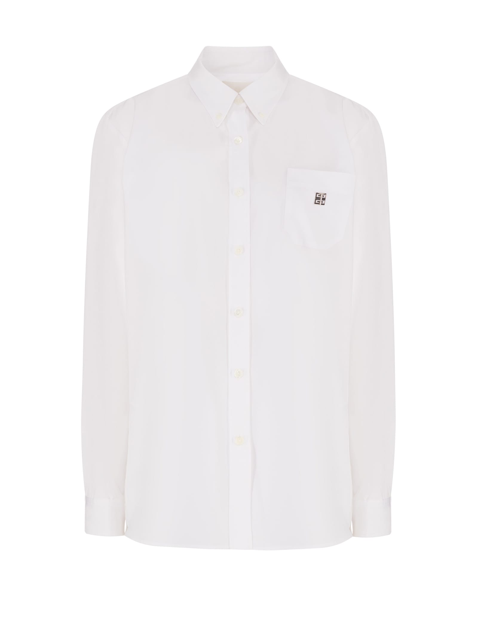 Givenchy White Cotton Shirt With Logo