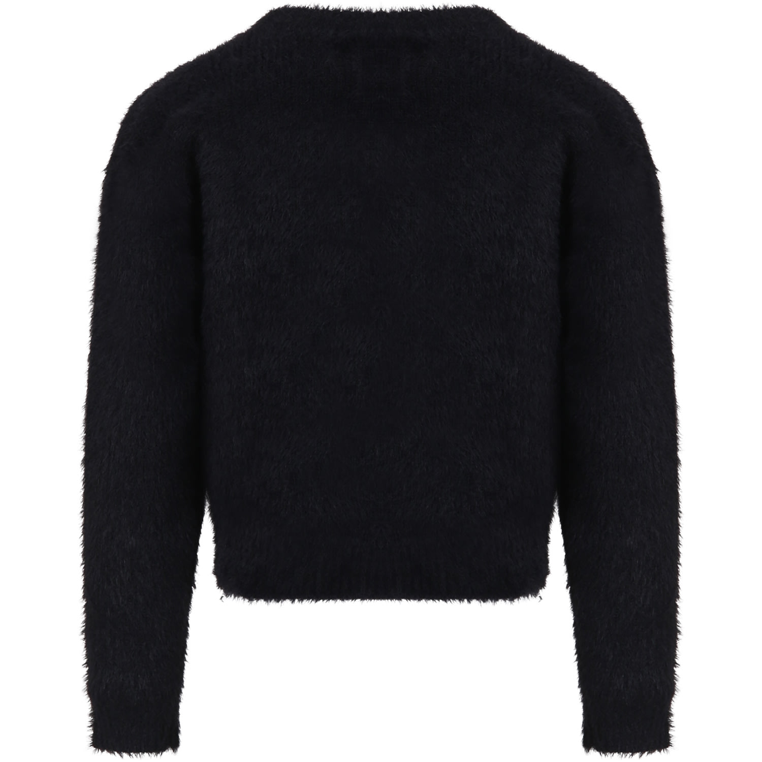 Shop Calvin Klein Black Sweater For Girl With Logo