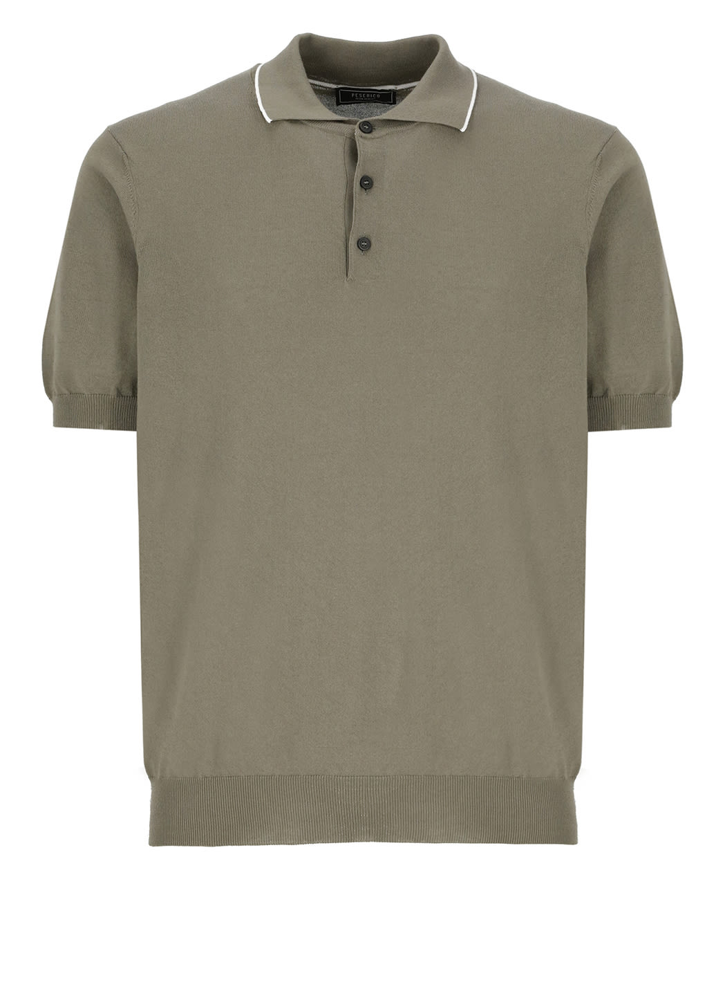 Shop Peserico Cotton Polo Shirt In Green
