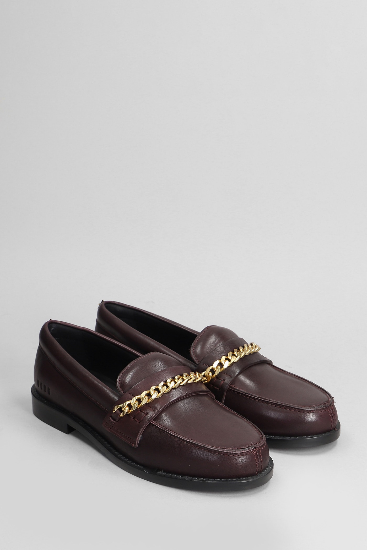 Shop Golden Goose Jerry Loafers In Bordeaux Leather