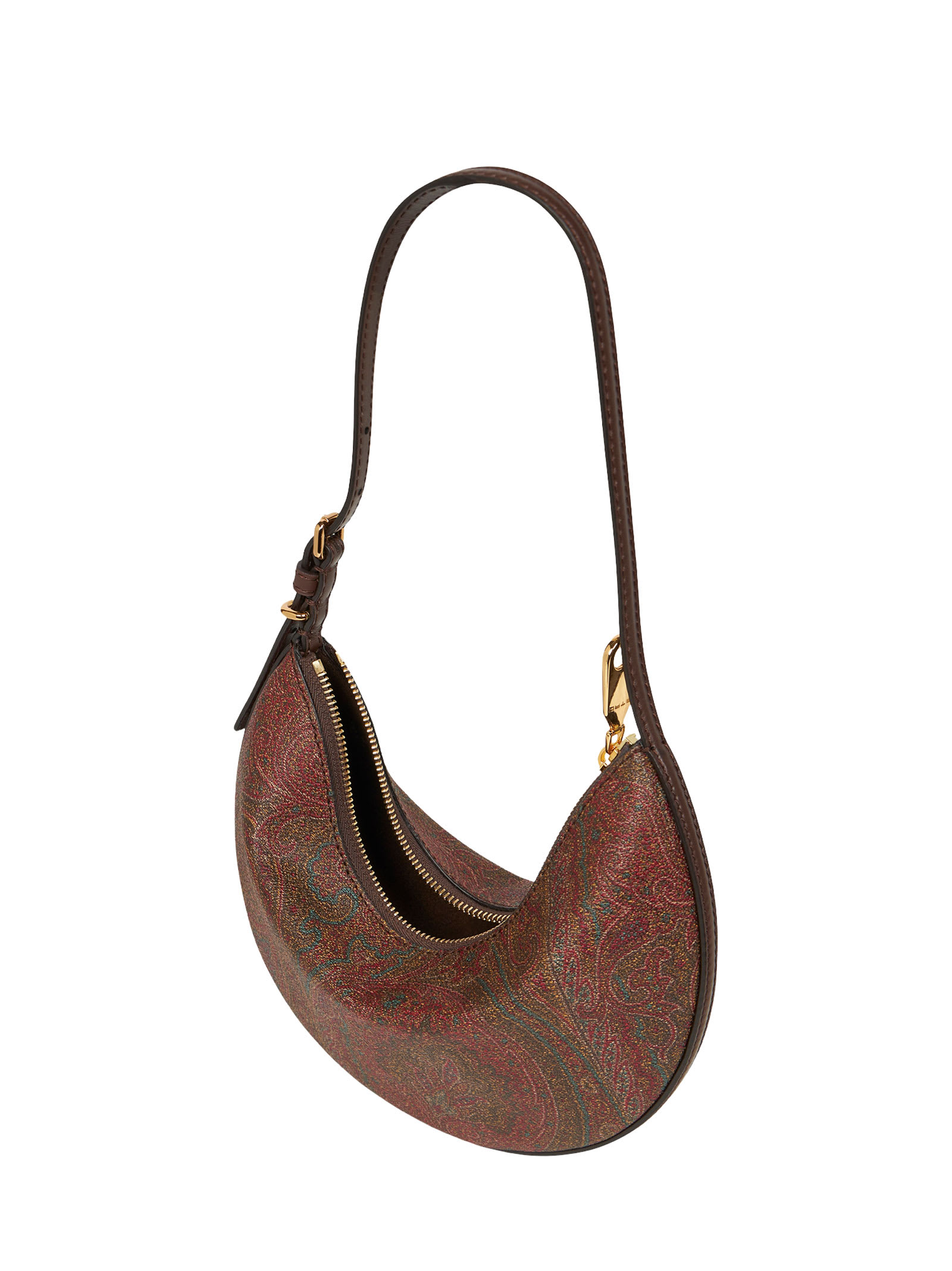 Shop Etro Hobo Essential Small Handbag In Brown