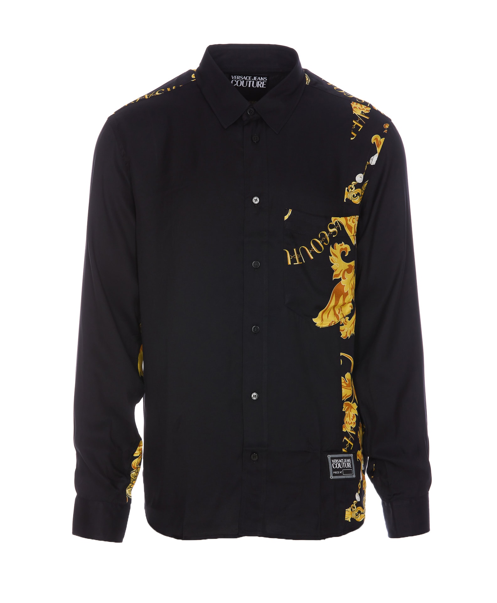 VERSACE JEANS COUTURE CHAIN COUTURE PRINT SHIRT