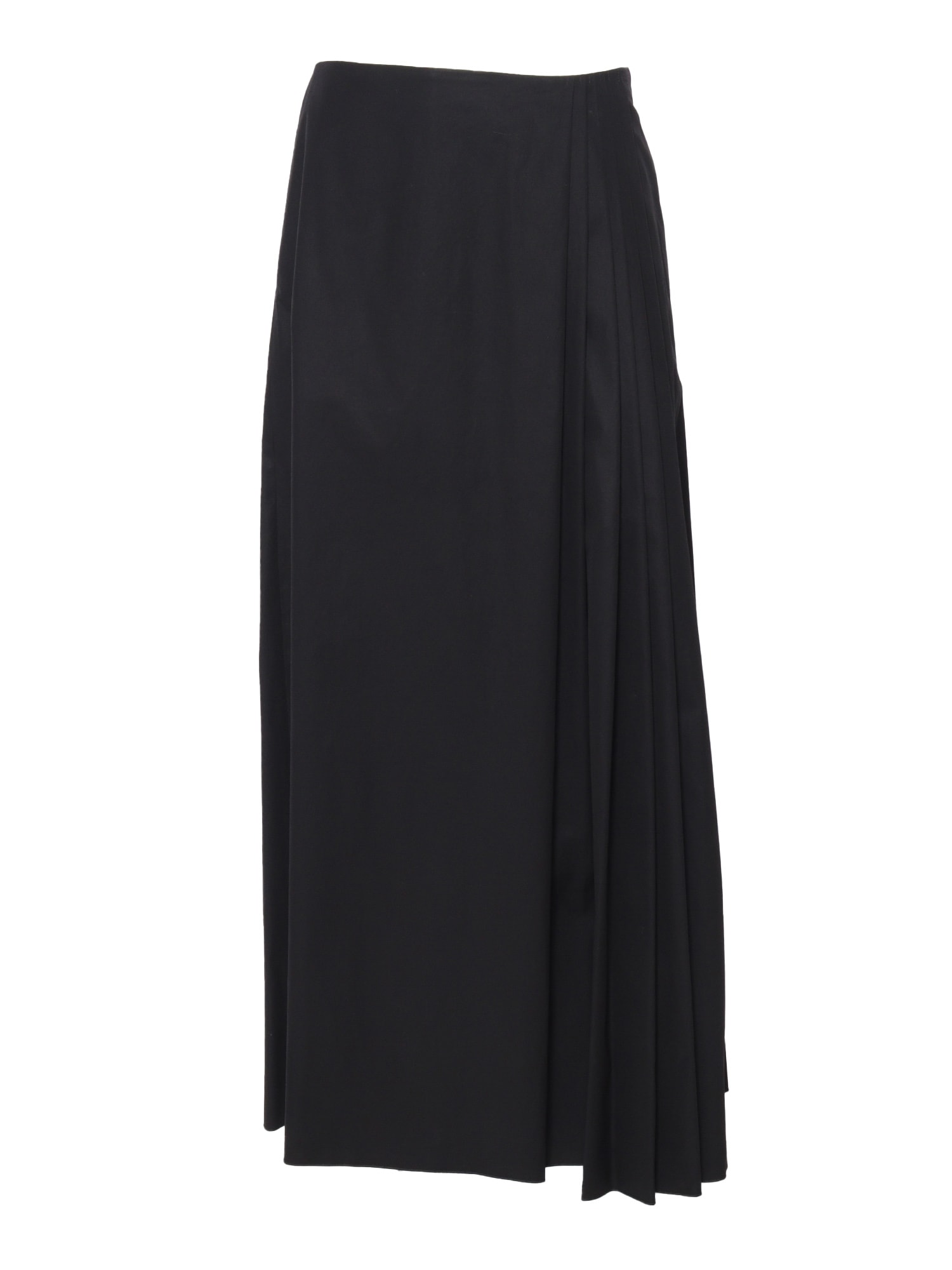 Shop Lorena Antoniazzi Black Skirt With Pleats