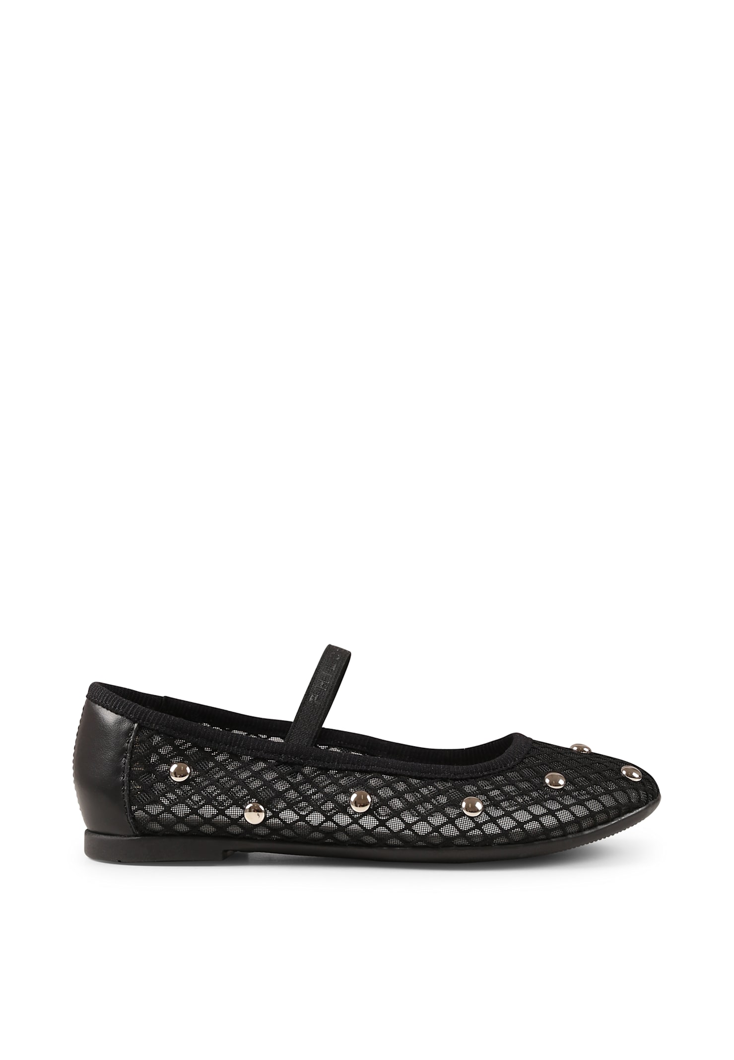 Shop Philosophy Di Lorenzo Serafini Black Ballet Flats For Girl With Studs