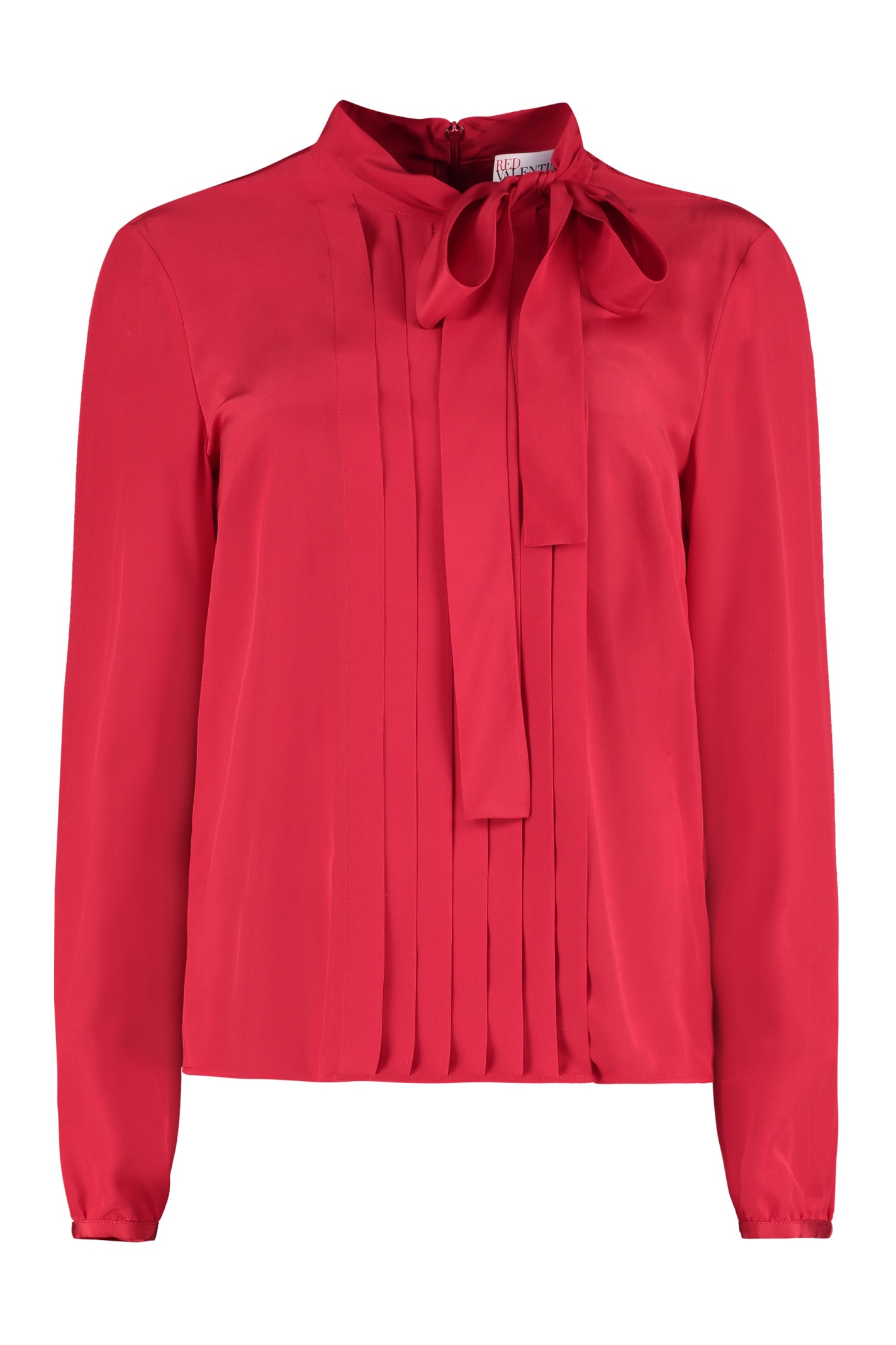 RED Valentino Pussy-bow Silk Blouse