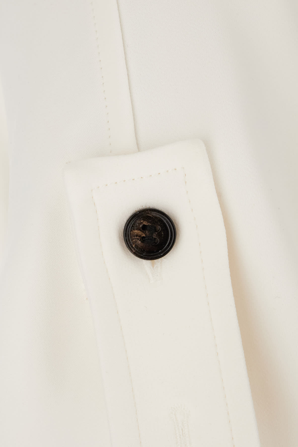 Ferragamo Turned Up Sleeves T-shirt In Mascarpone