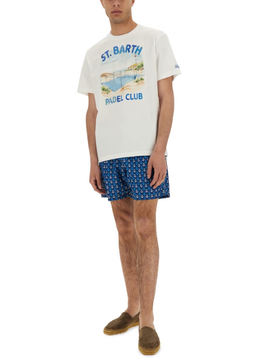 MC2 SAINT BARTH T-SHIRT WITH PRINT