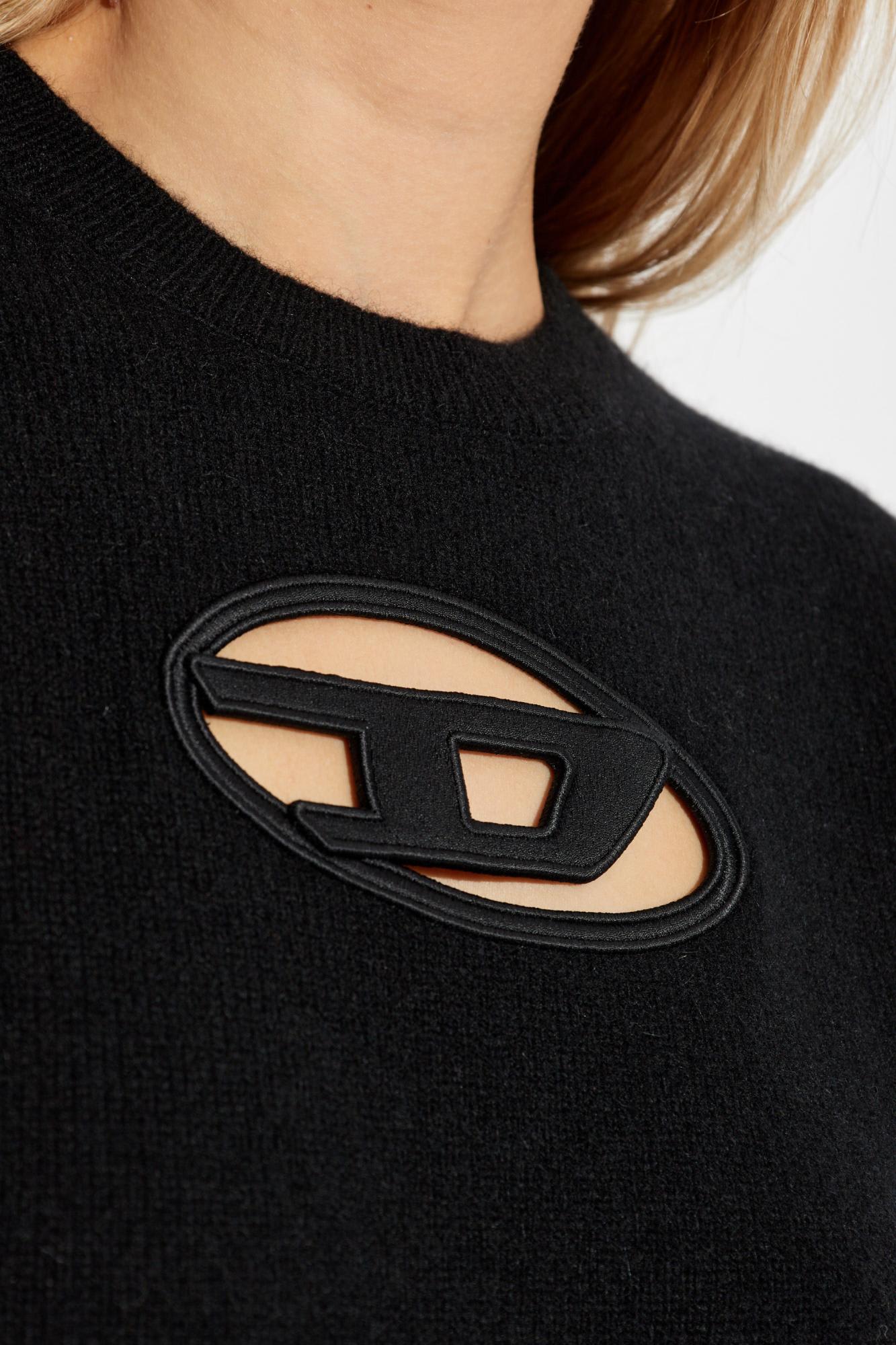 Diesel Cropped Sweatshirt With Distinctive Logo Detail In Xxa