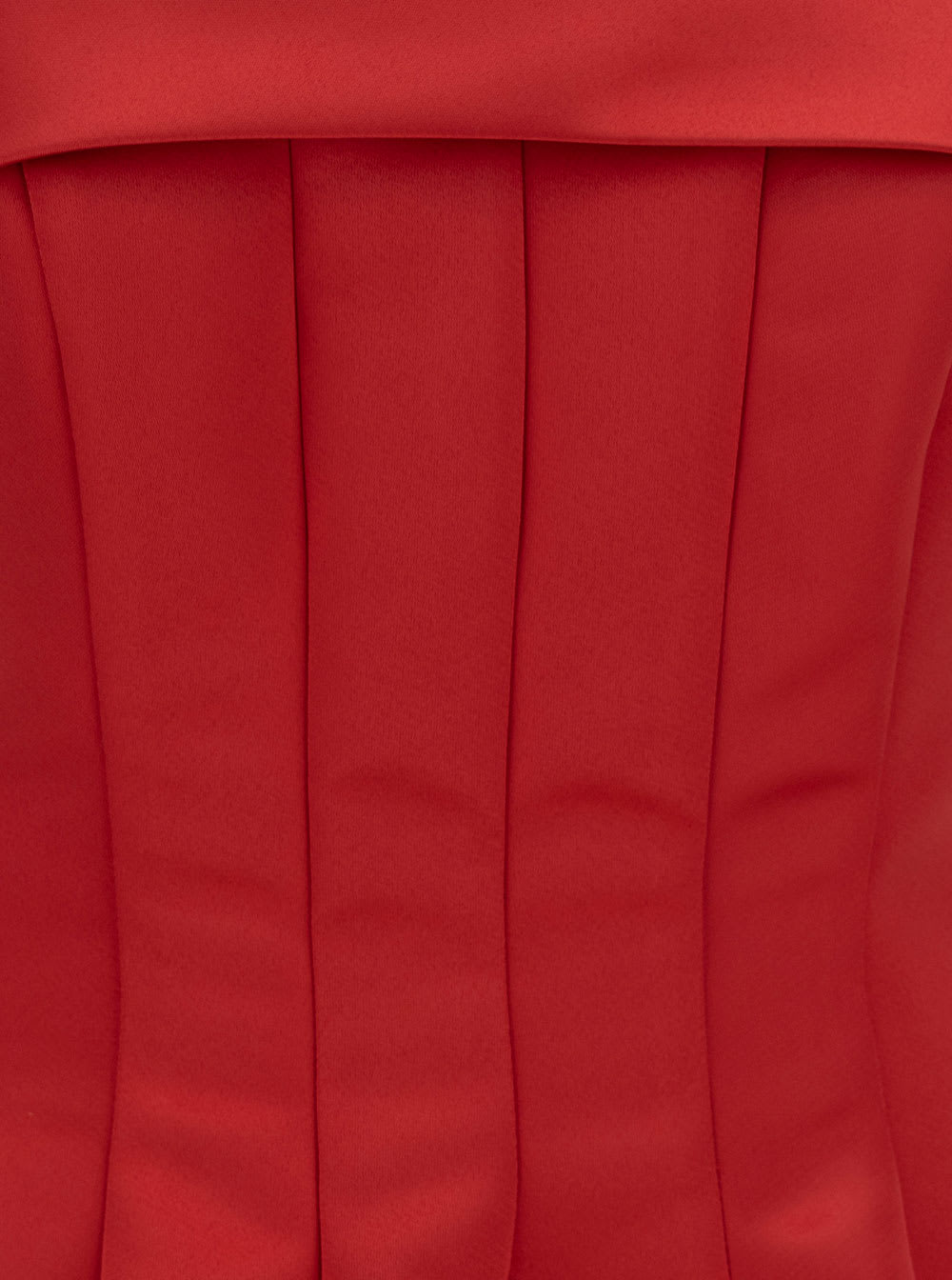 Shop Philosophy Di Lorenzo Serafini Longuette Red Dress With Flared Skirt In Duchesse Woman