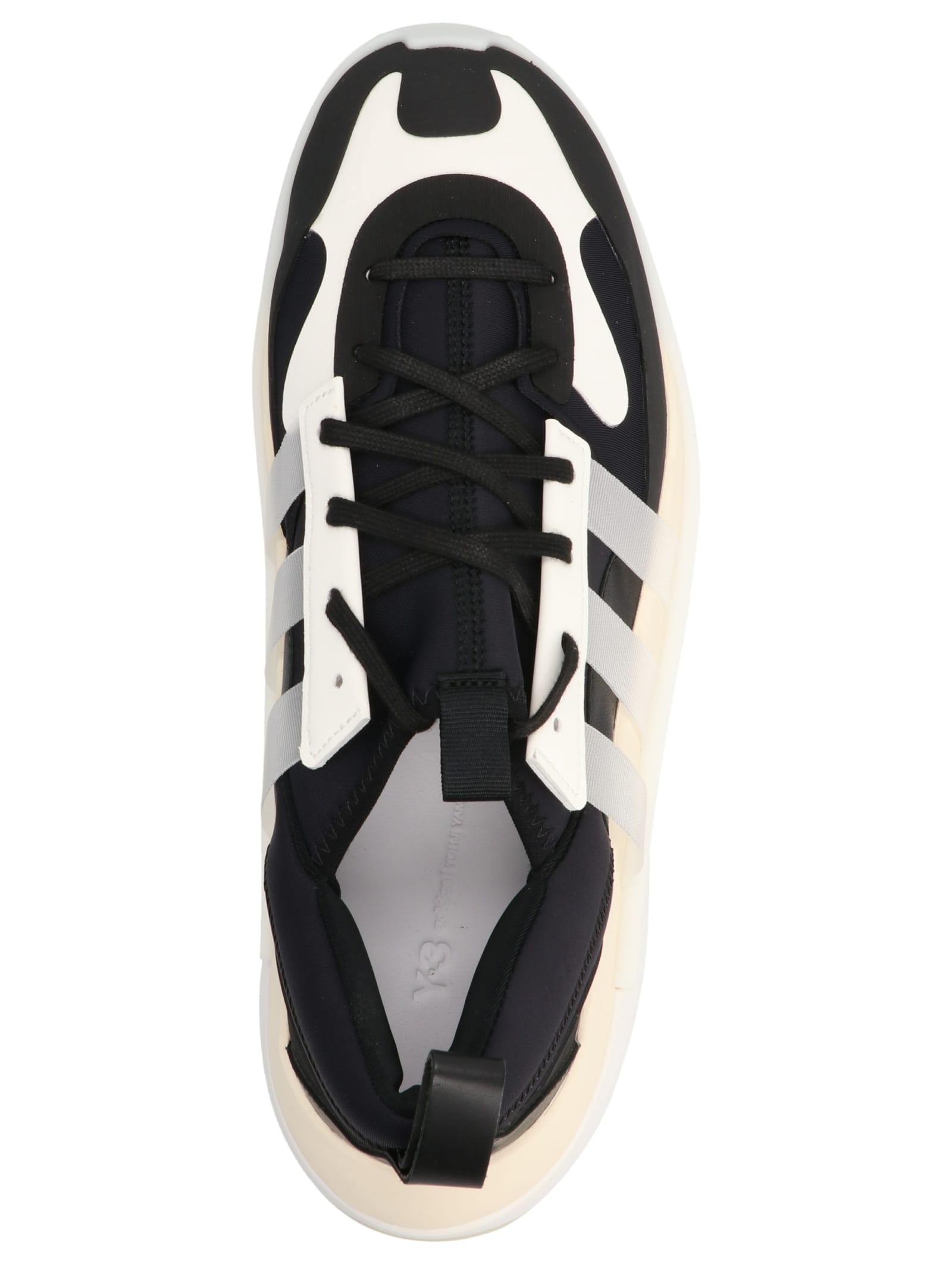 Shop Y-3 Flaresan Cozy Ii Sneakers In Black Core White