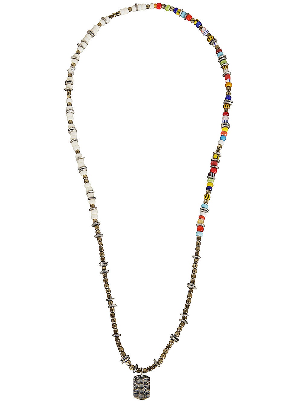 Shop Paul Smith Men Necklace Mixed Bead In Multicolour