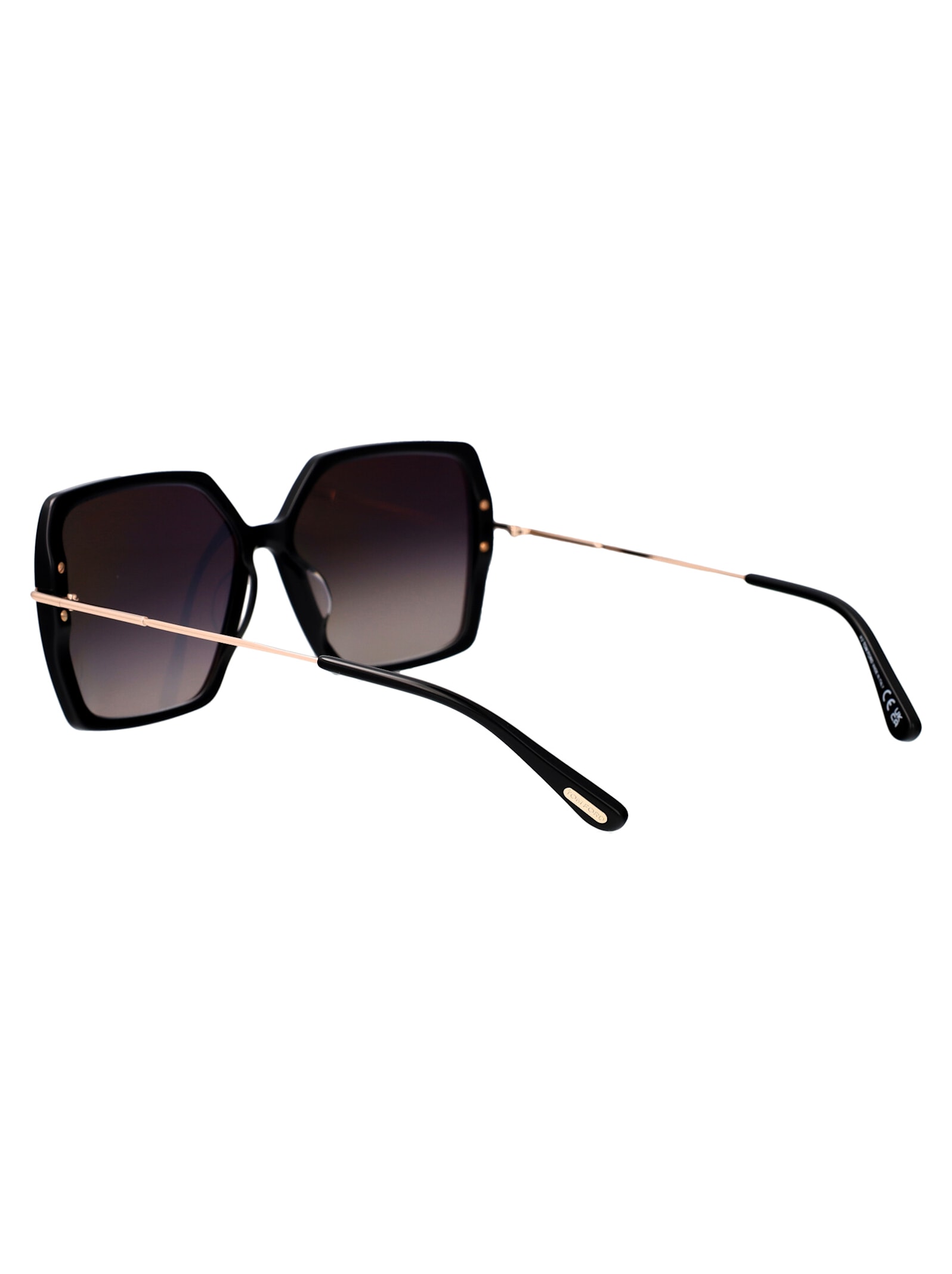 Tom Ford Butterfly Sunglasses Ft1039 01 B In 01b Nero Lucido / Fumo Grad