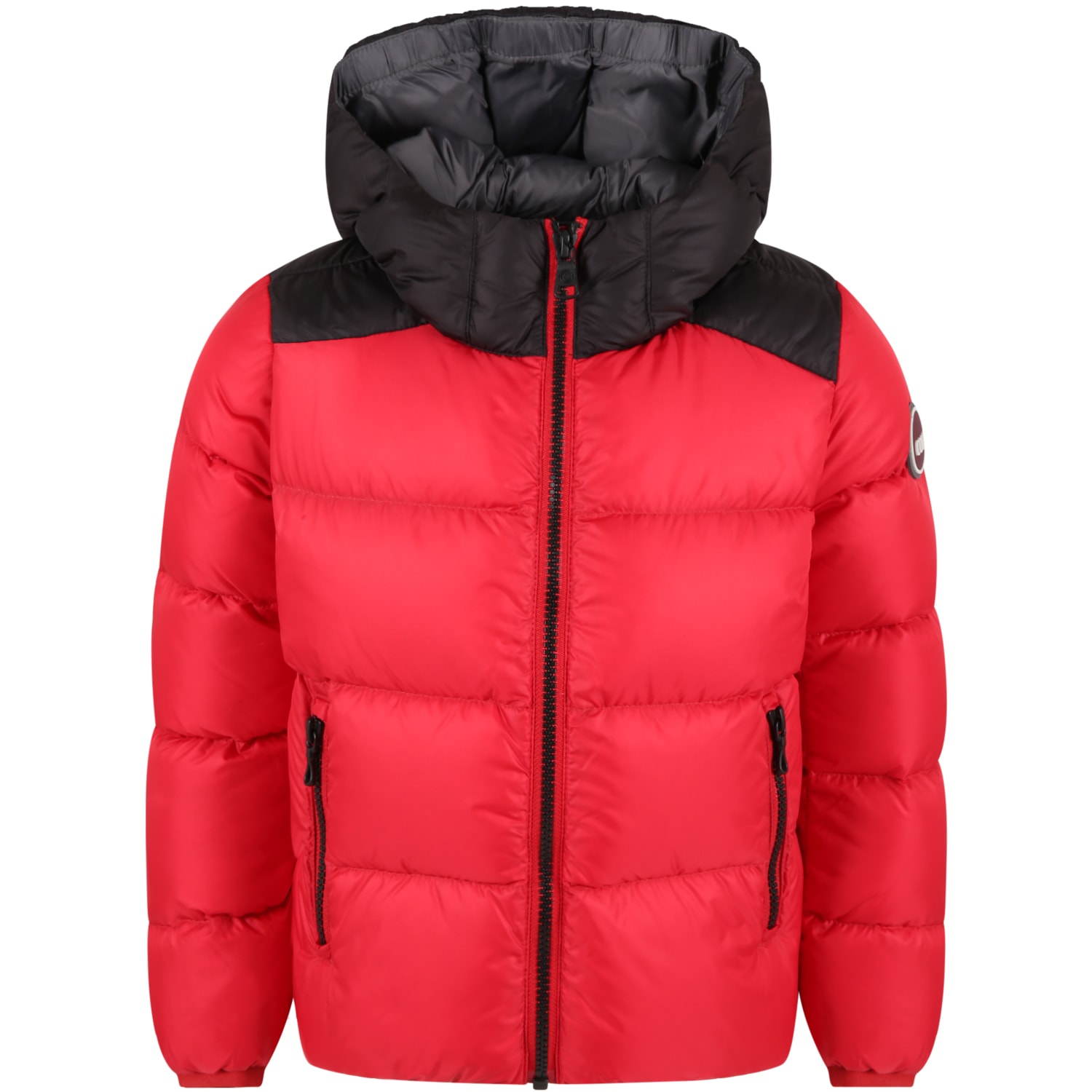 Colmar Red Jacket For Kids With Logo