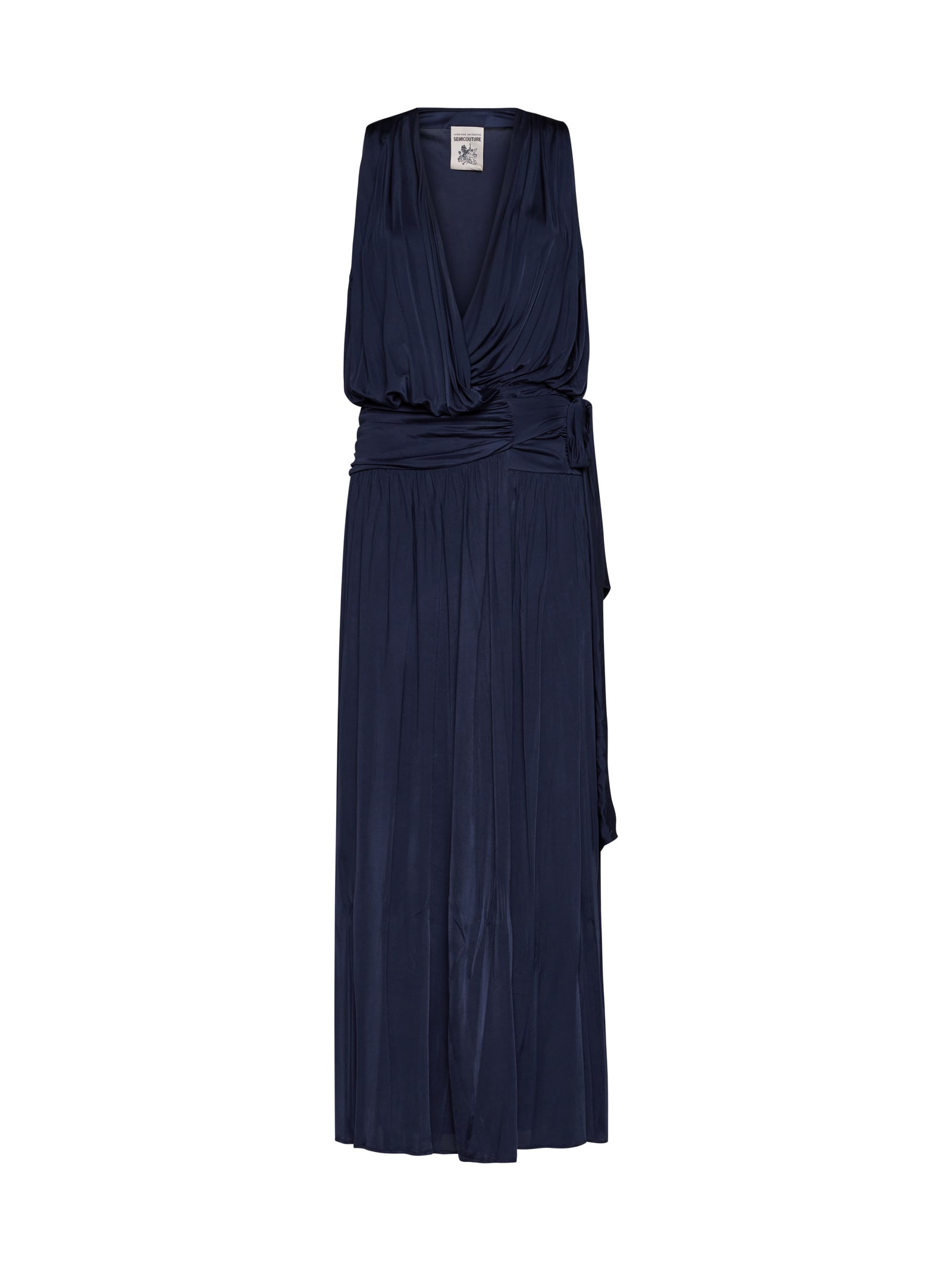 Semicouture Dress In Blu Notte