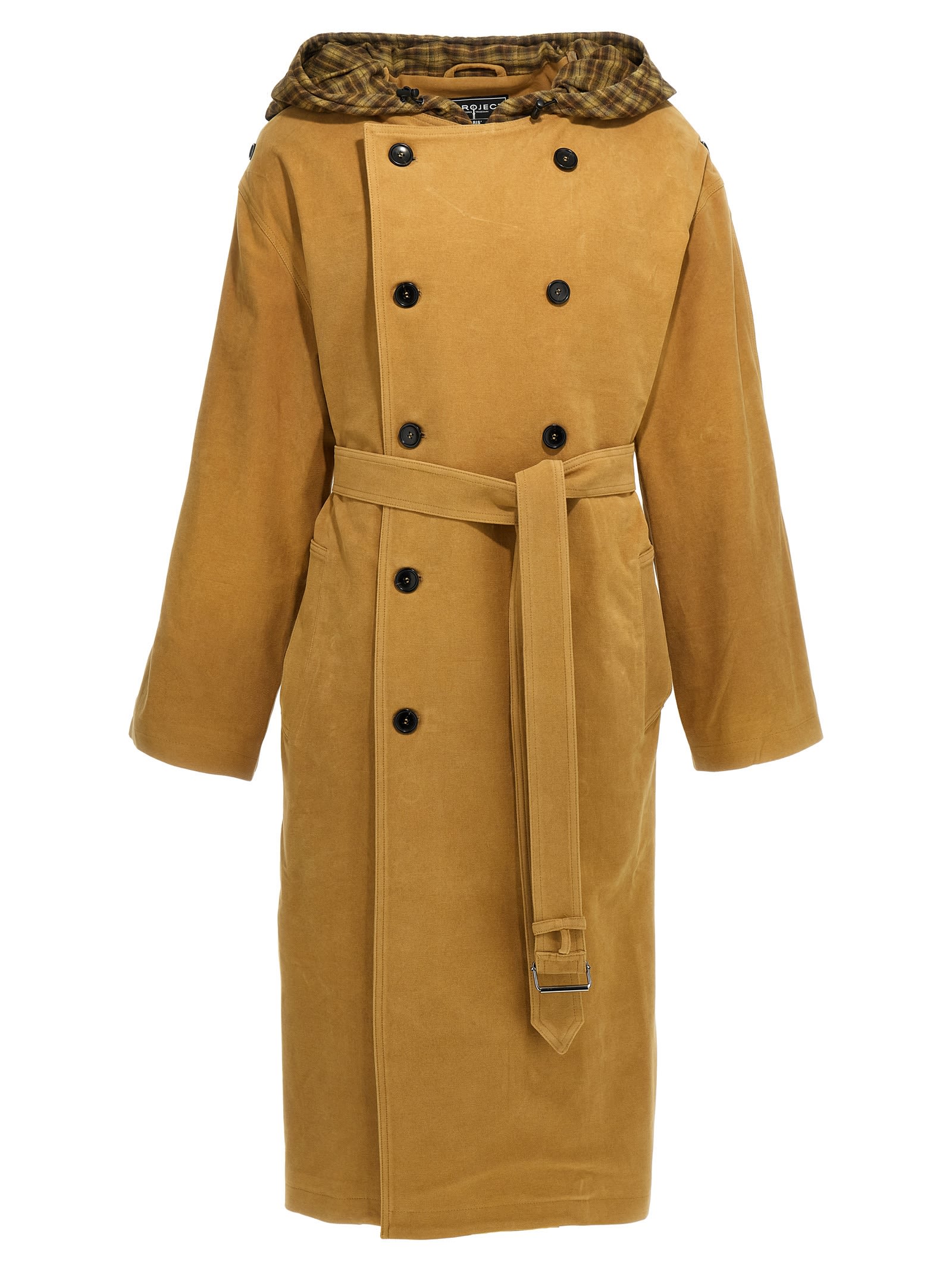 Two-material Trench Coat