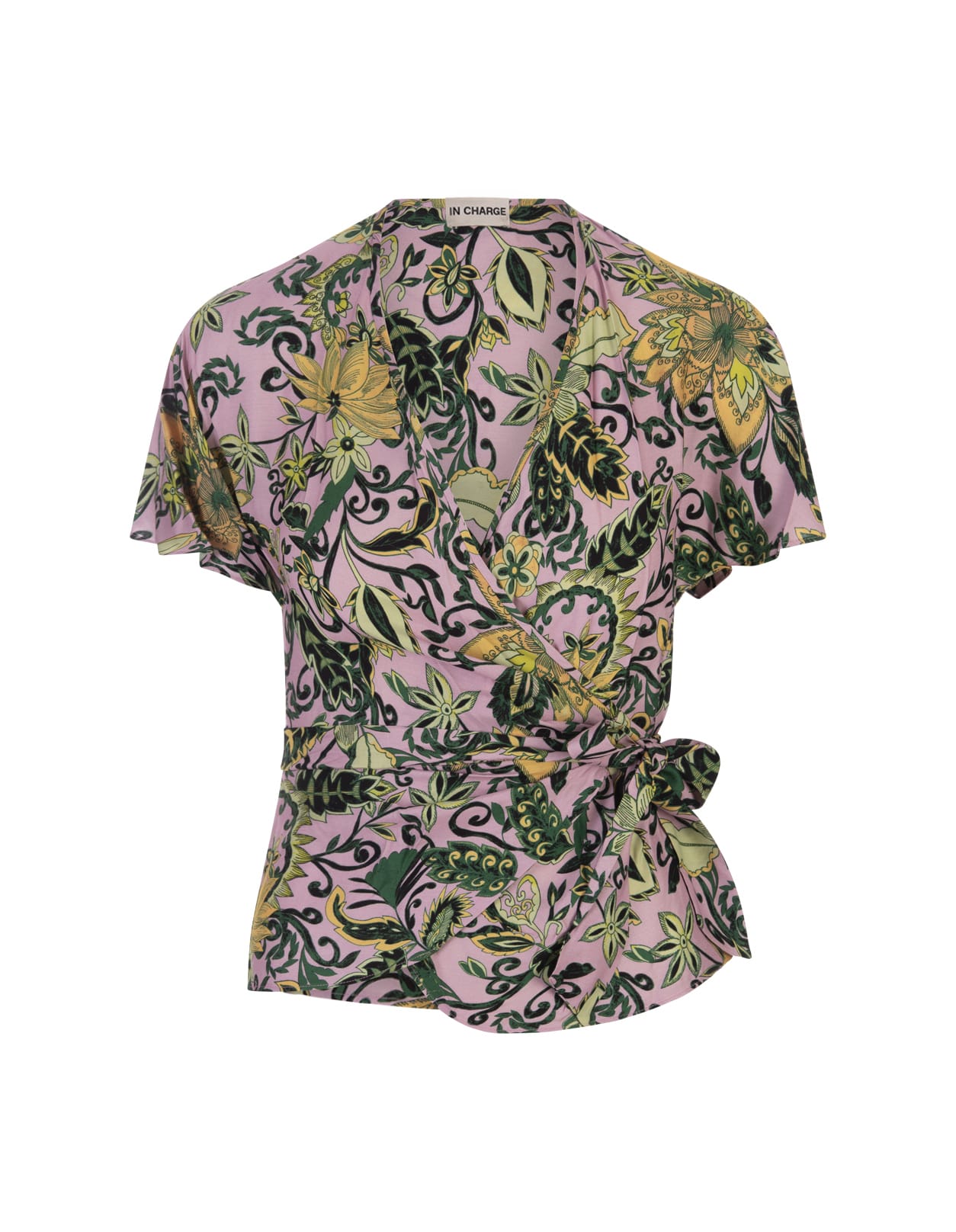 Shop Diane Von Furstenberg Delhi Reversible Top In Garden Paisley Mint Green And Pink