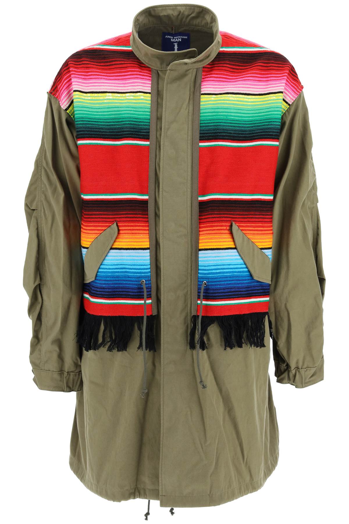 JUNYA WATANABE MULTICOLOR PANELLED PARKA