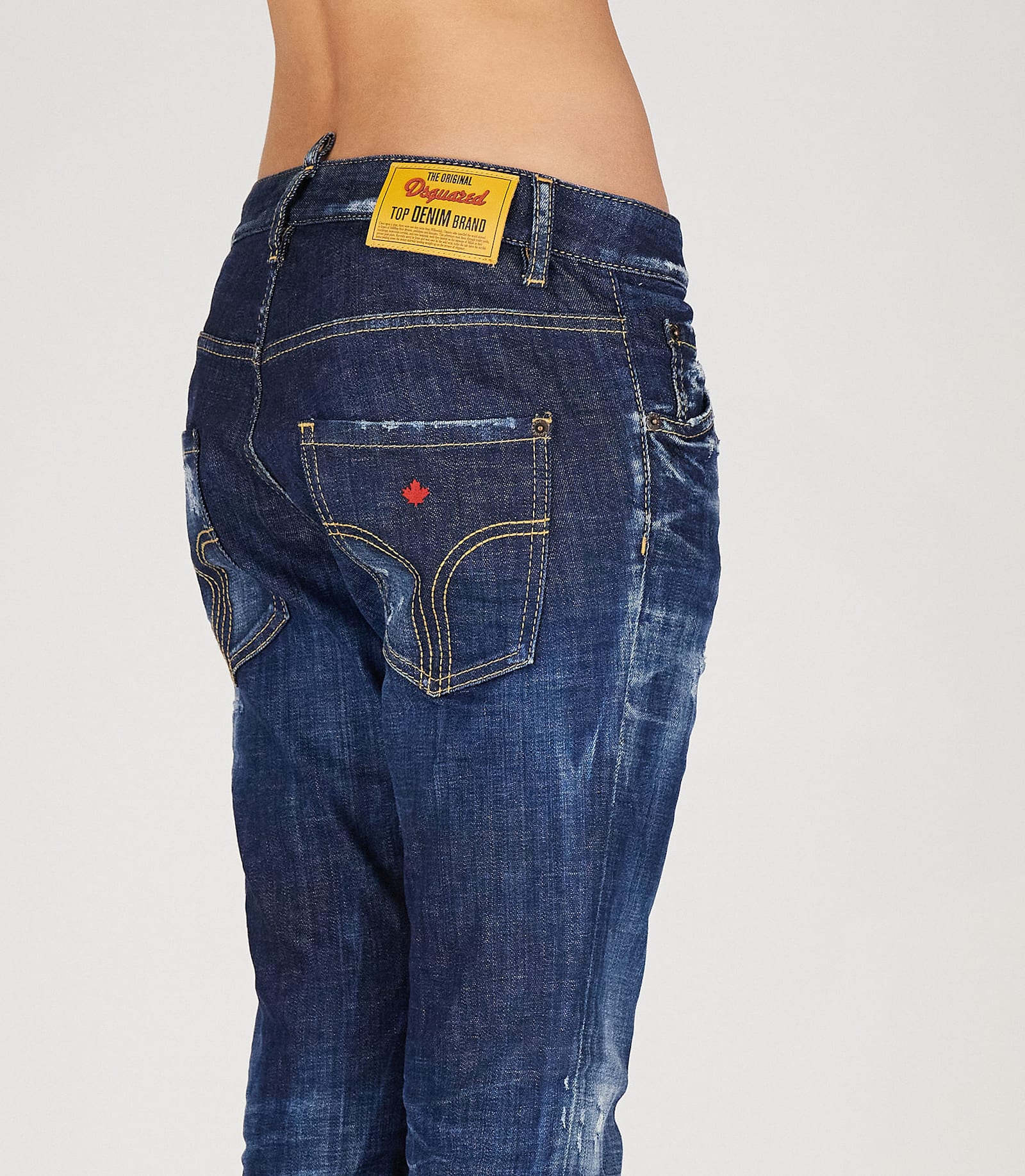 Shop Dsquared2 5 Pockets In Navy Blue