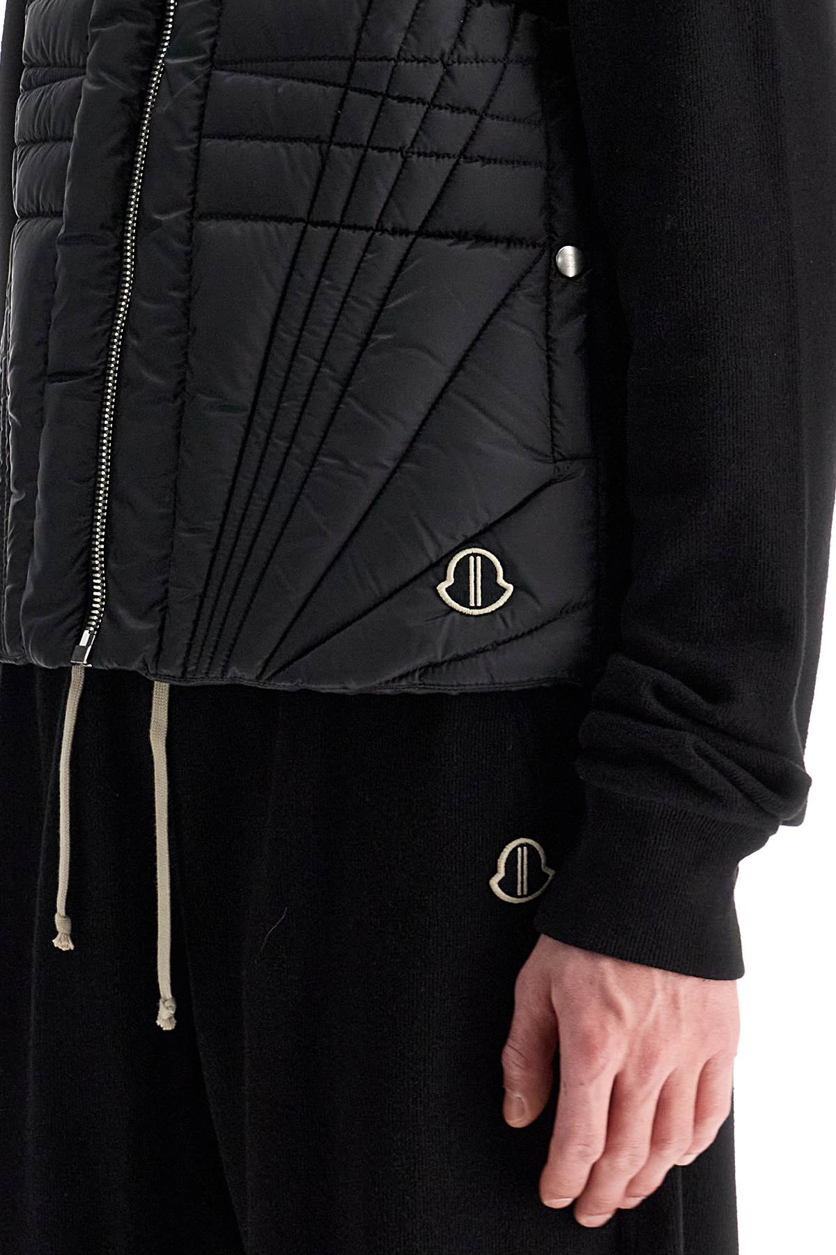 Moncler Genius Megapenta Quilted Flight Vest In Black