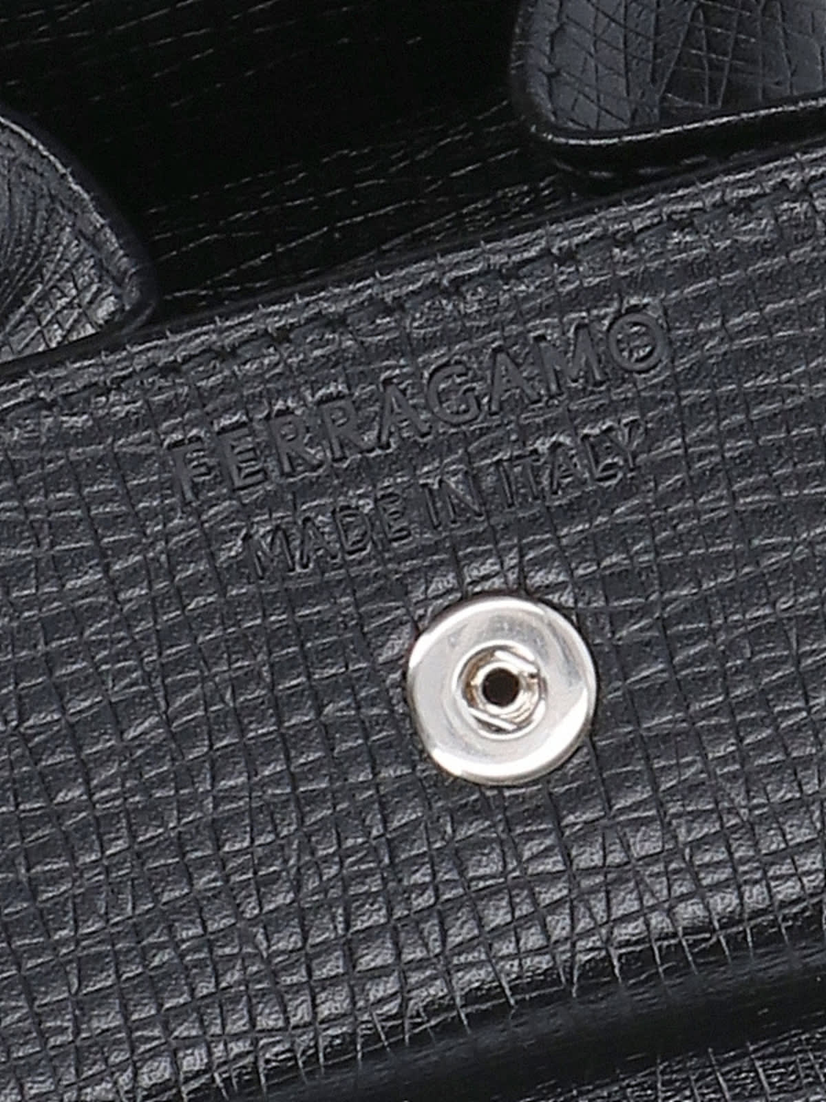 Shop Ferragamo Logo Purse In Black