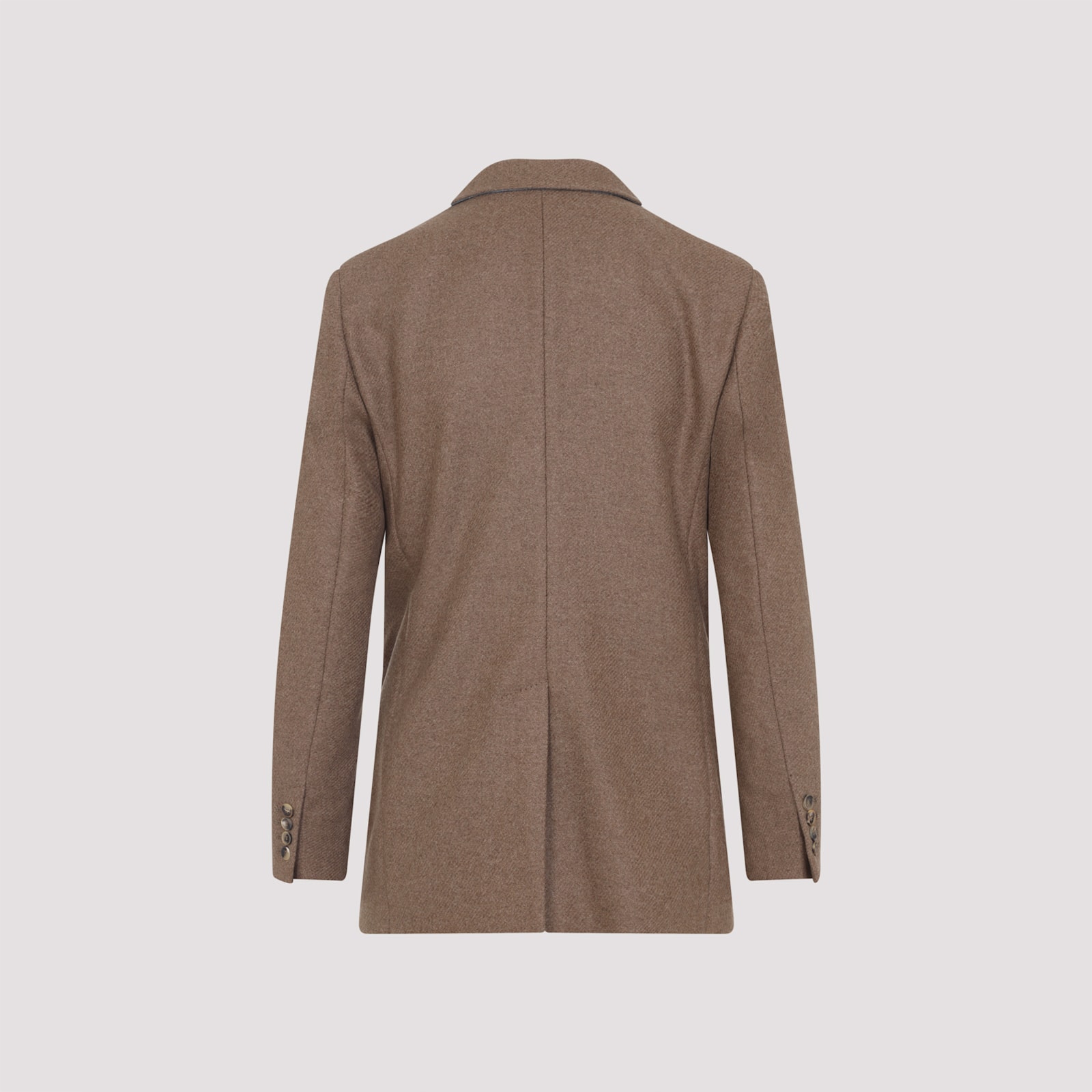 Max Mara Alpaca Cashmere Camel Yak Tailored Jacket In Brown