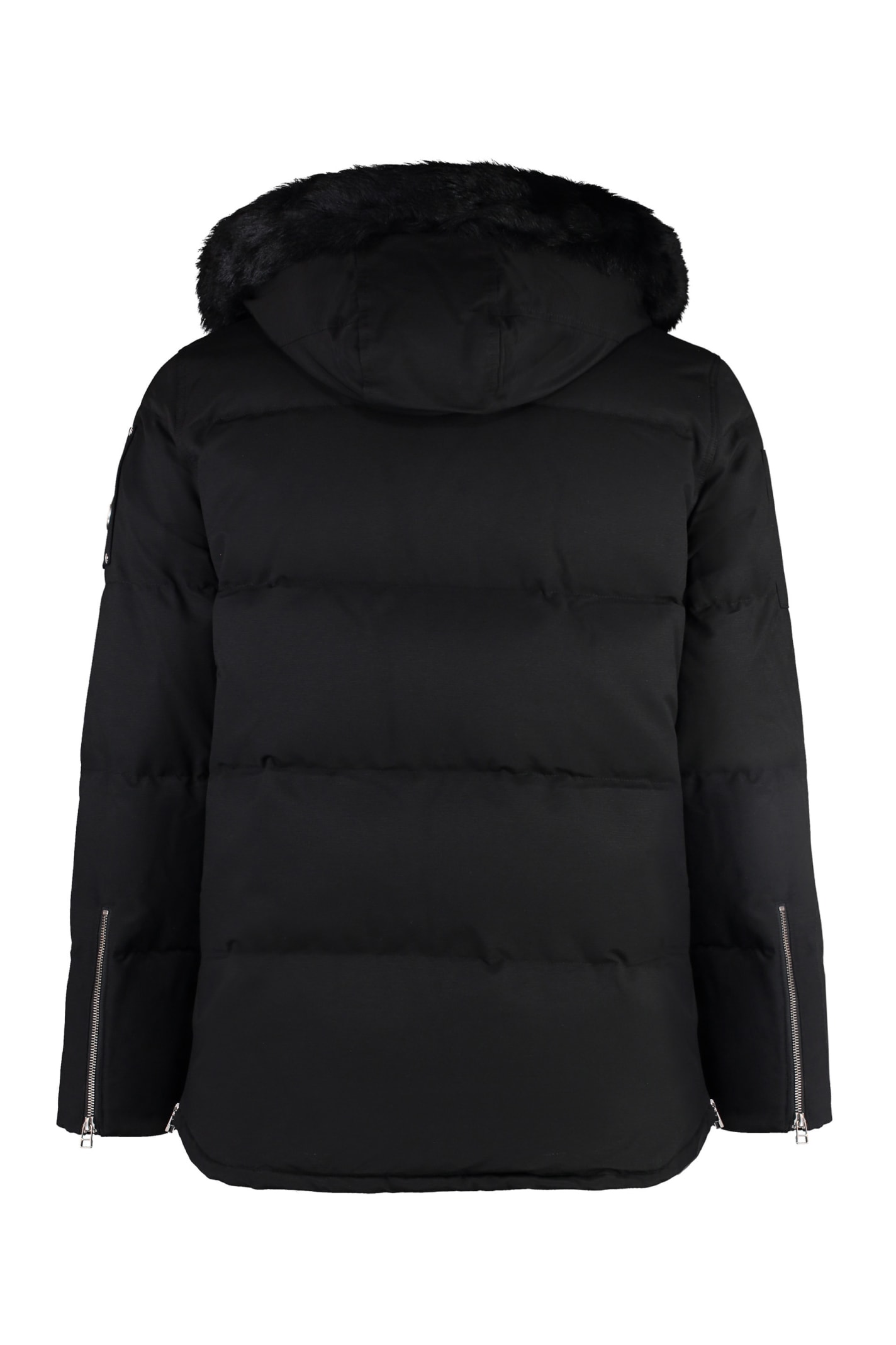 Shop Moose Knuckles Original 3q Hooded Parka In Black