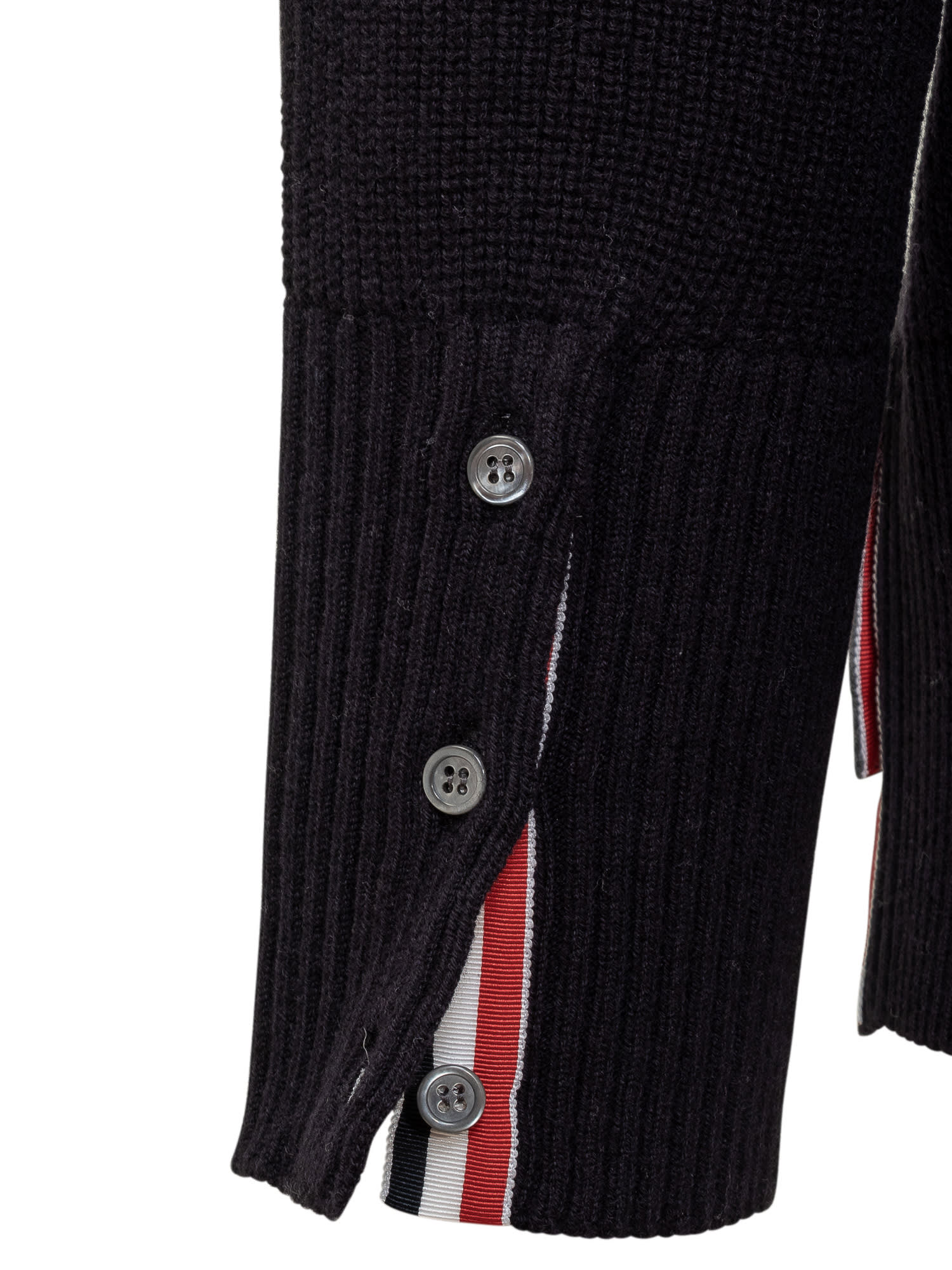 Shop Thom Browne 4-bar Wool Sweater In Med Grey