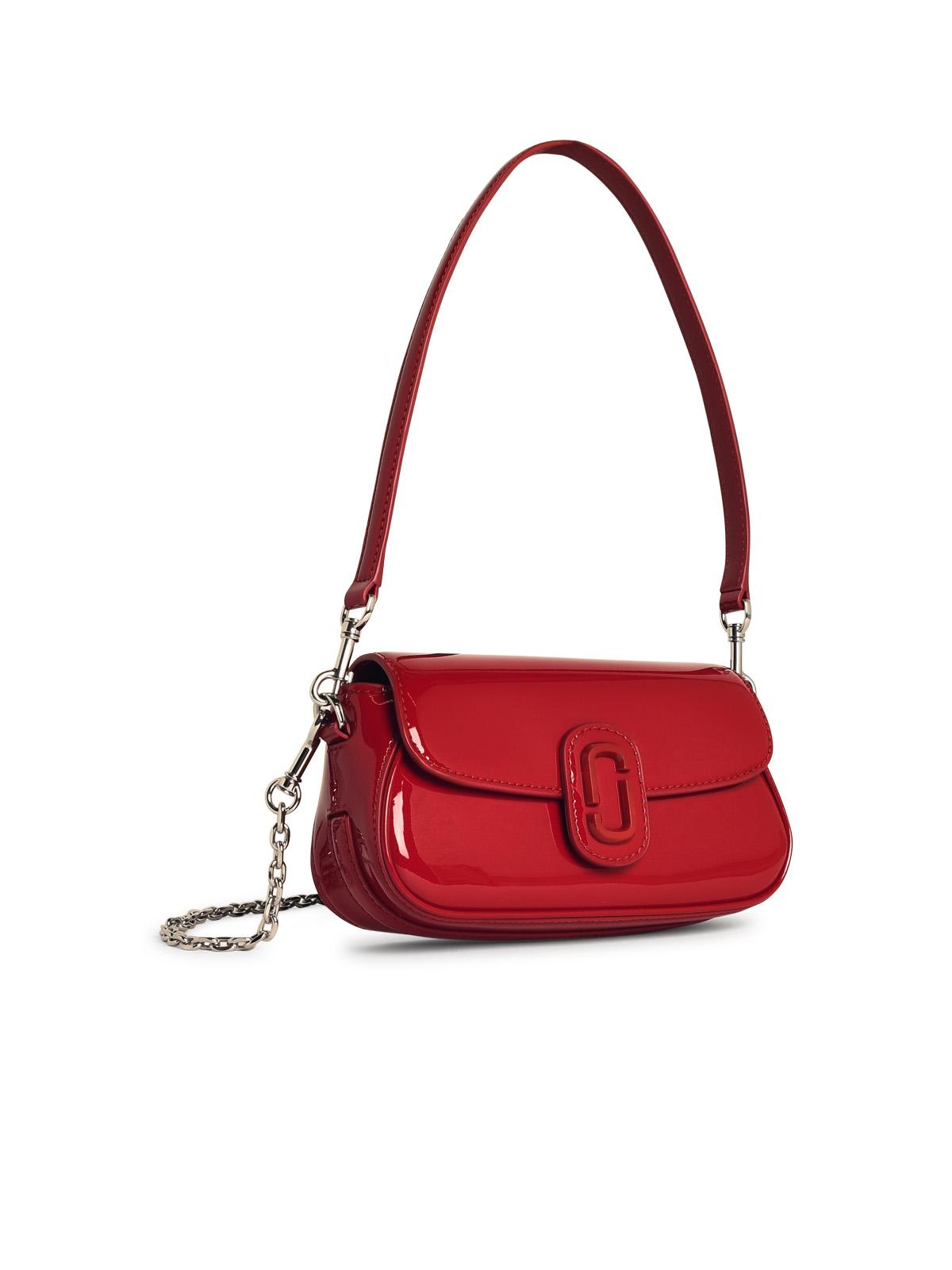 Shop Marc Jacobs Shiny Red Leather Bag