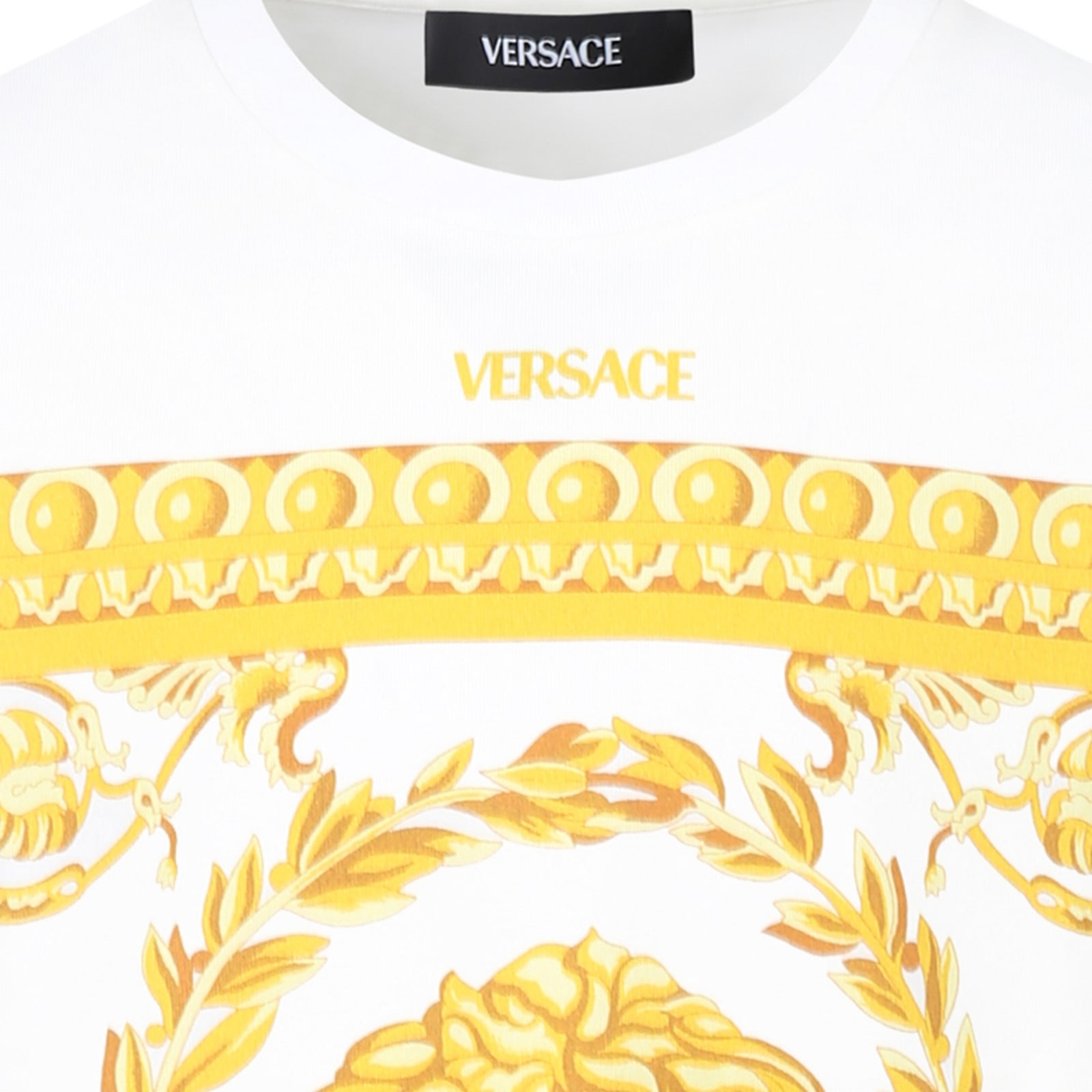 Versace Logo-print T-shirt In White